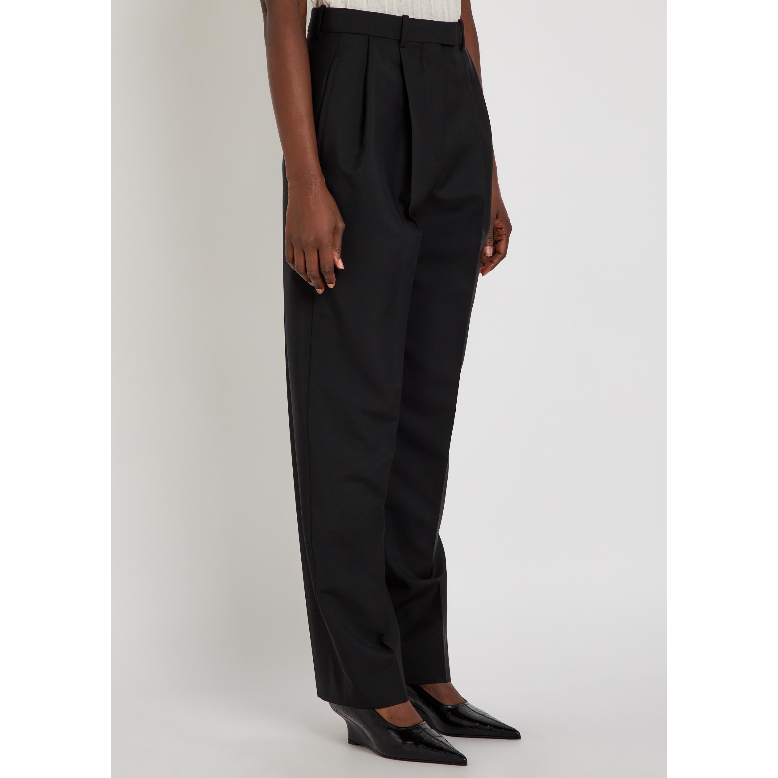 BLACK - GIVENCHY - DOUBLE PLEAT TROUSERS - 2