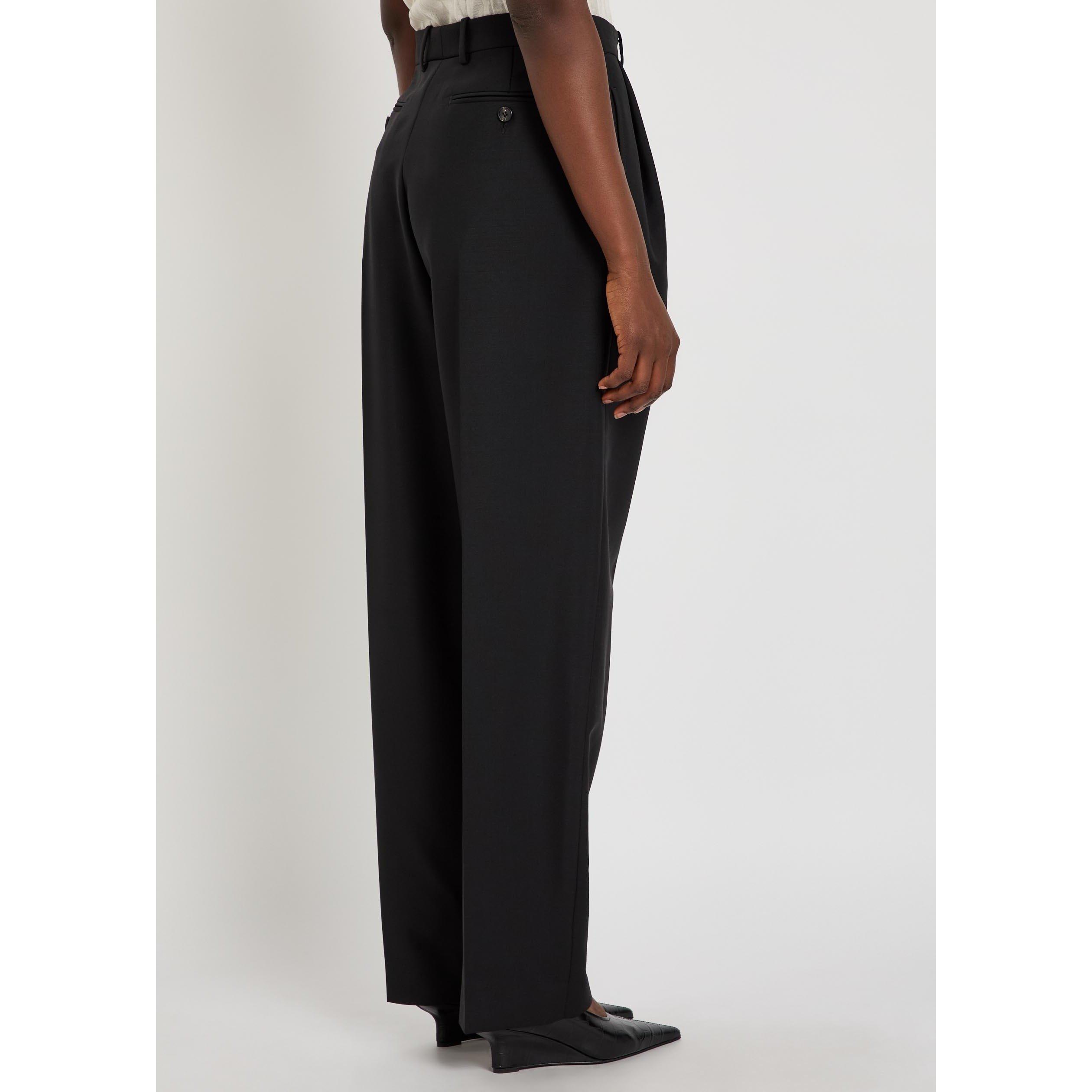 BLACK - GIVENCHY - DOUBLE PLEAT TROUSERS - 3