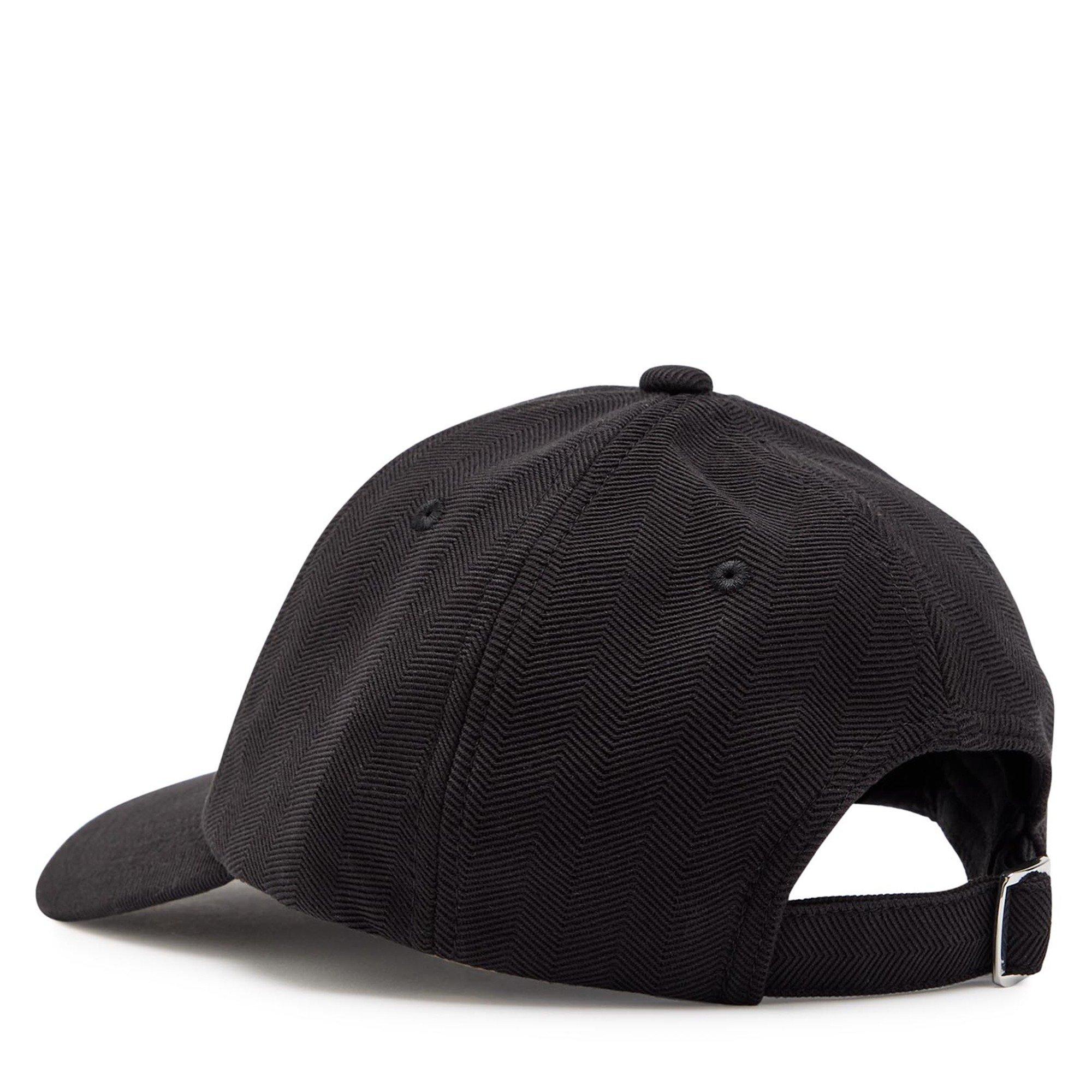 BLACK - Hugo - Men's Zed Herringbone Cotton Baseball Cap - 2