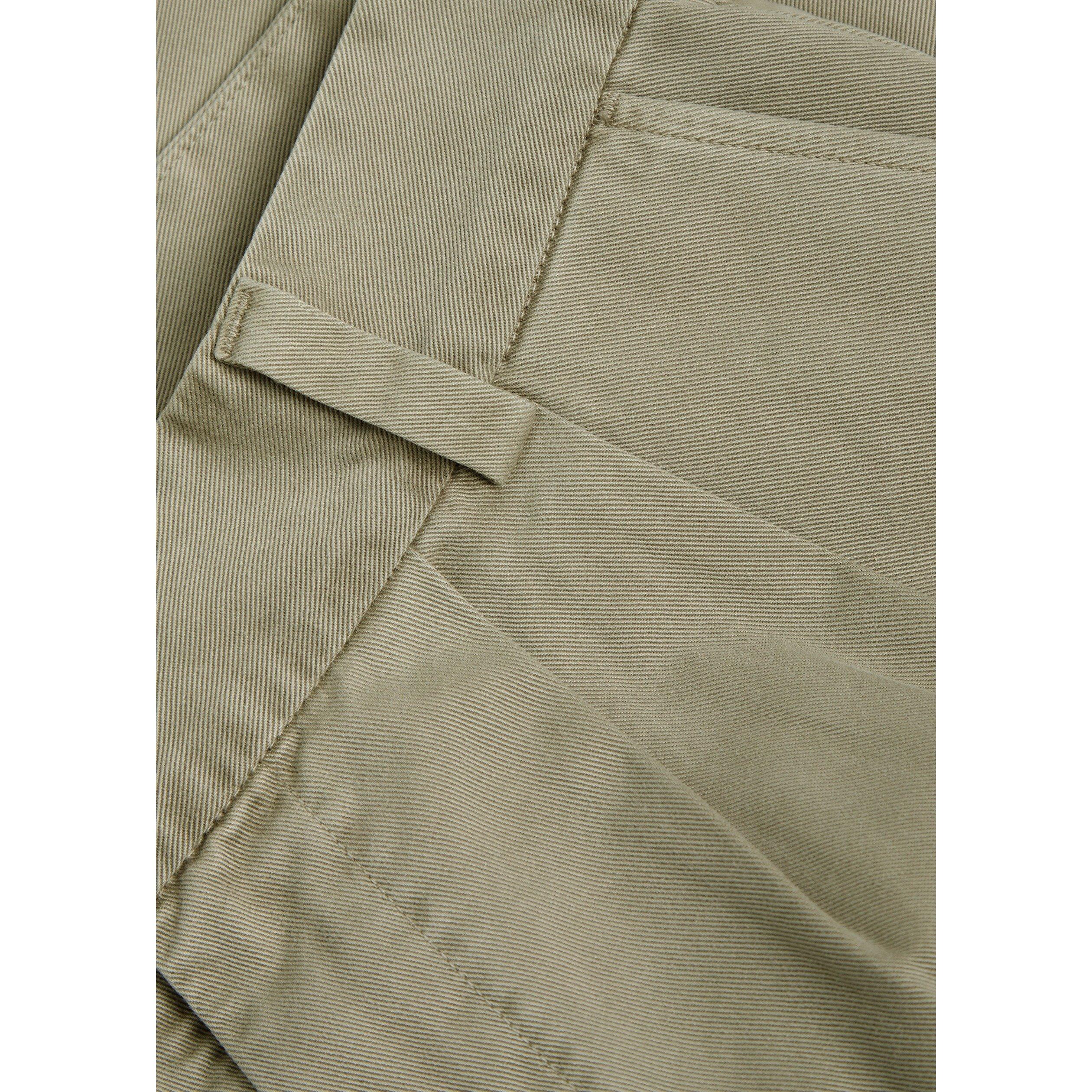 BEIGE - Agolde - Men's Slater Pleated Cotton Straight Leg Trousers - 4
