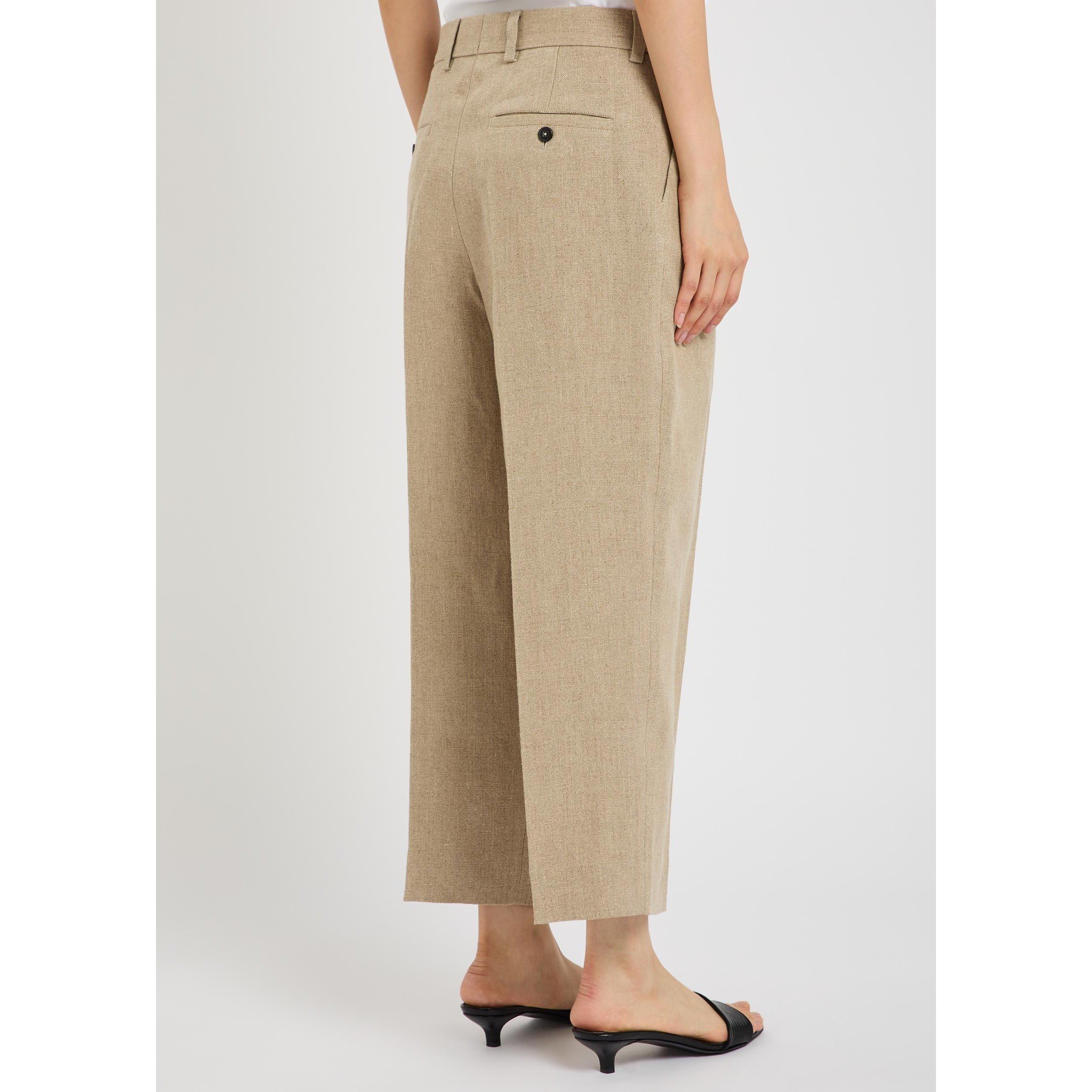 BEIGE - Toteme - DOUBLE-PLEAT LINEN TROUSERS - 3