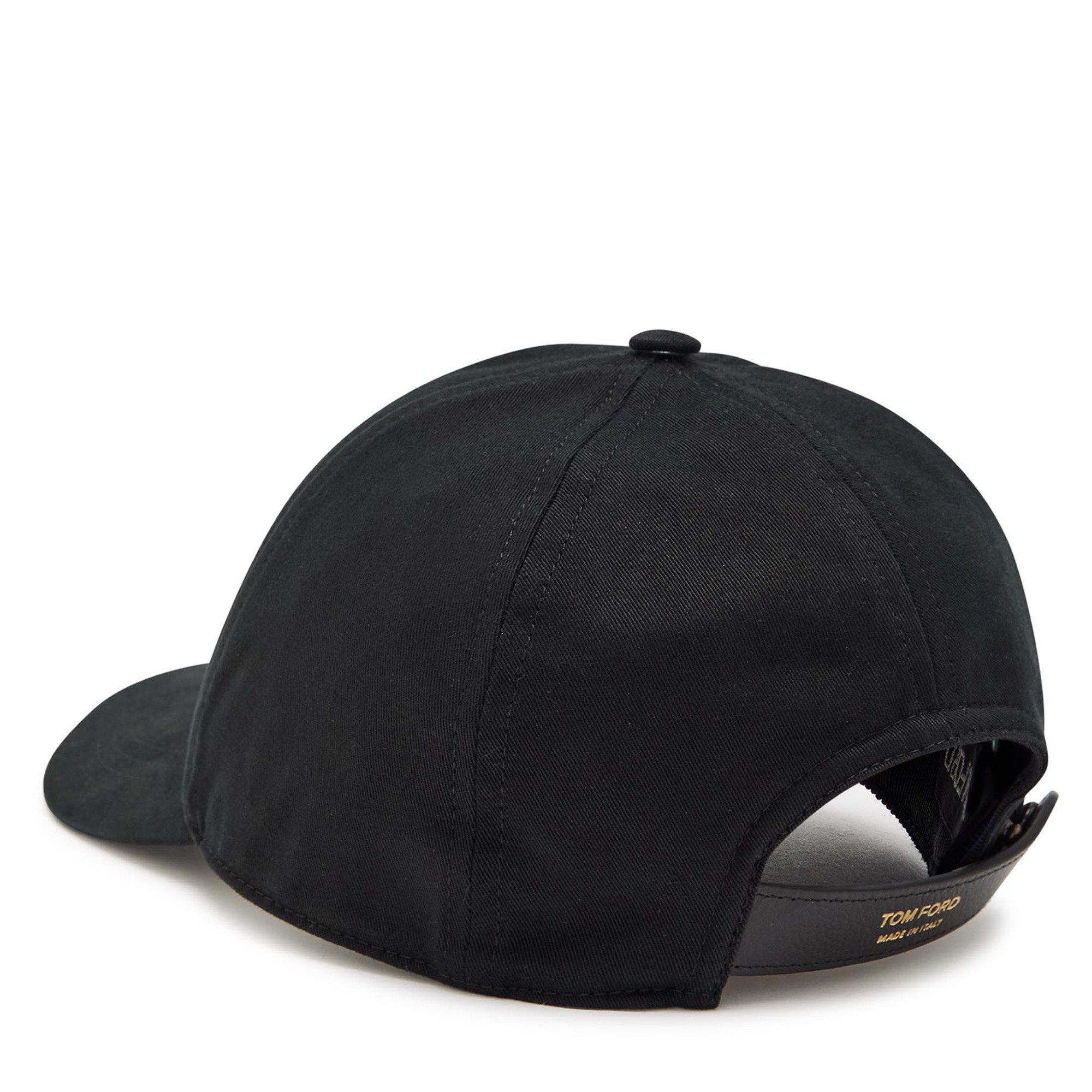 BLACK - Tom Ford - TOM FORD CANVAS LEATHER CAP - 2
