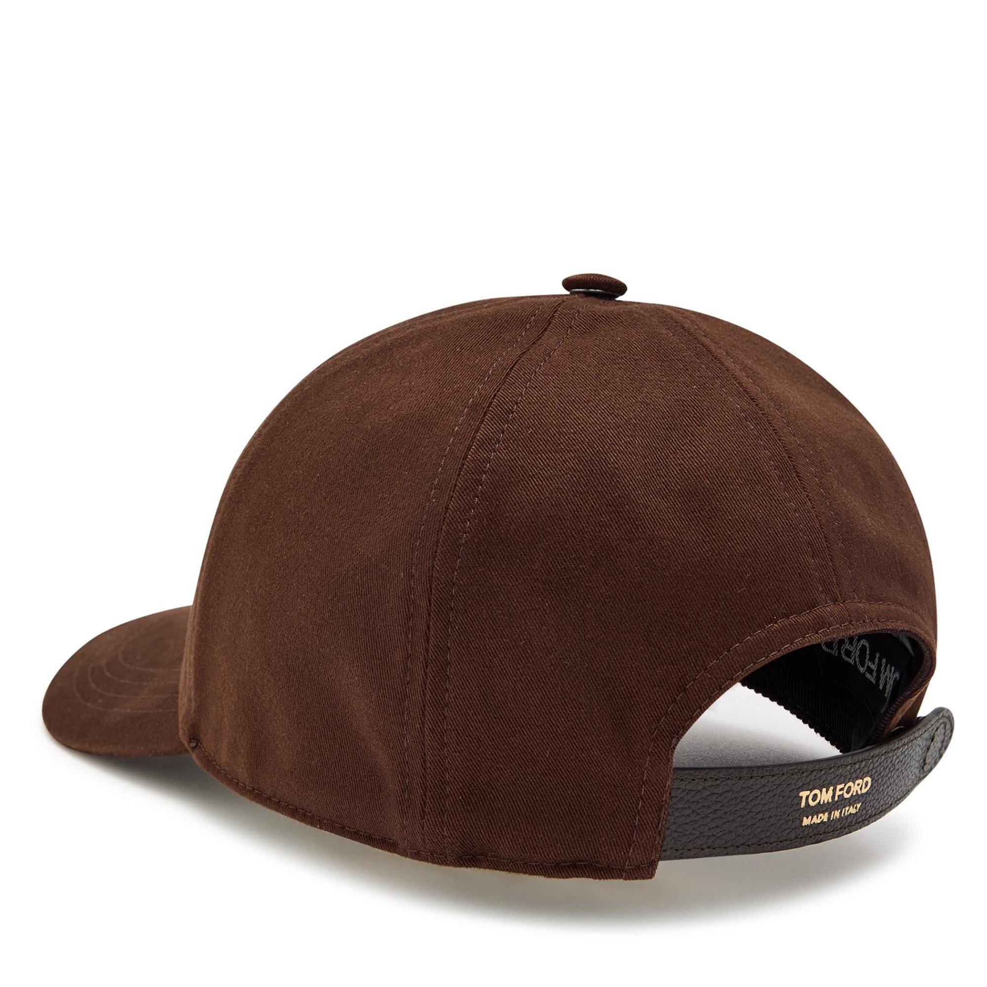 BROWN AND OTHER - Tom Ford - TOM FORD CANVAS LEATHER CAP - 2