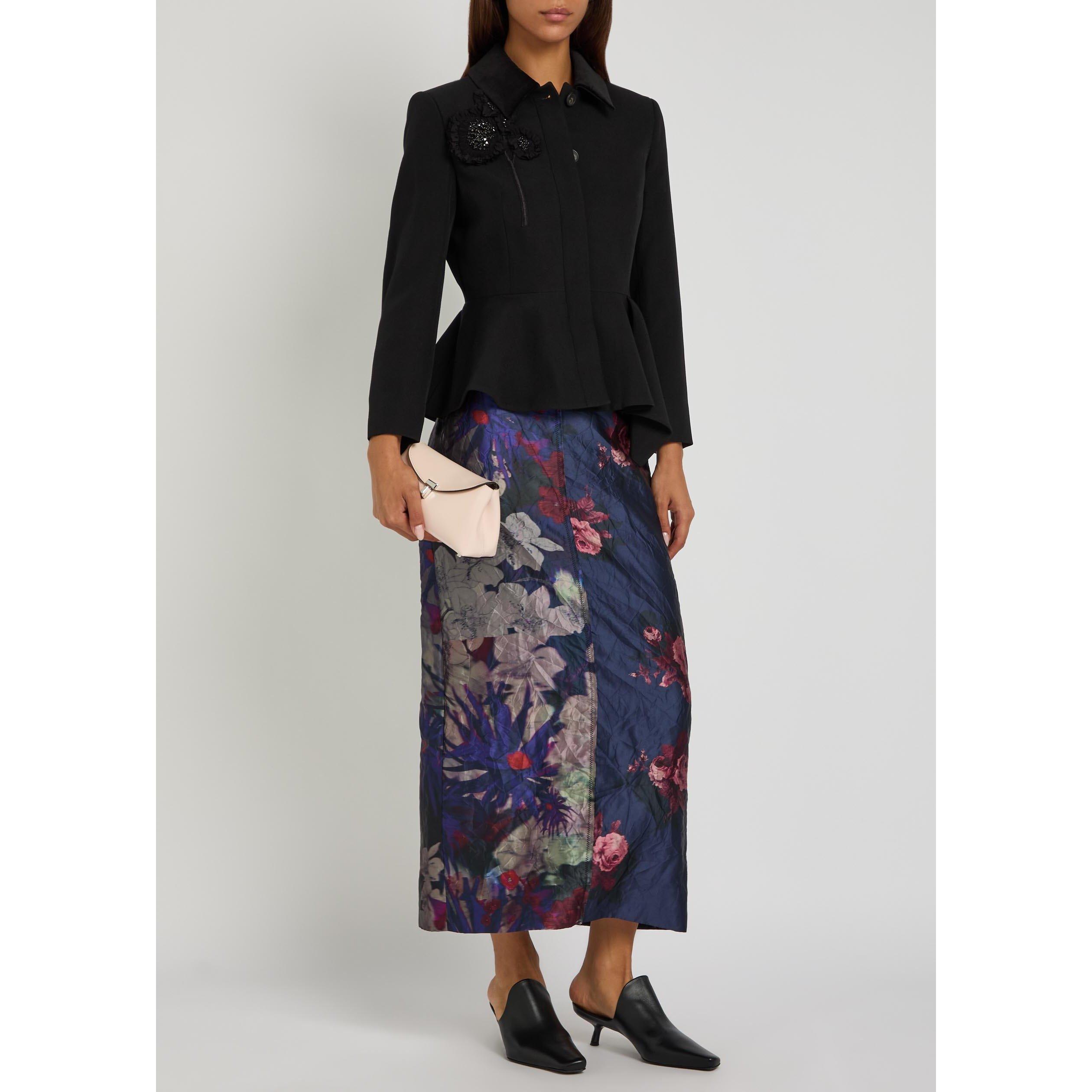 BLACK - Erdem - EMBROIDERED GRAIN DE POUDRE PE - 5