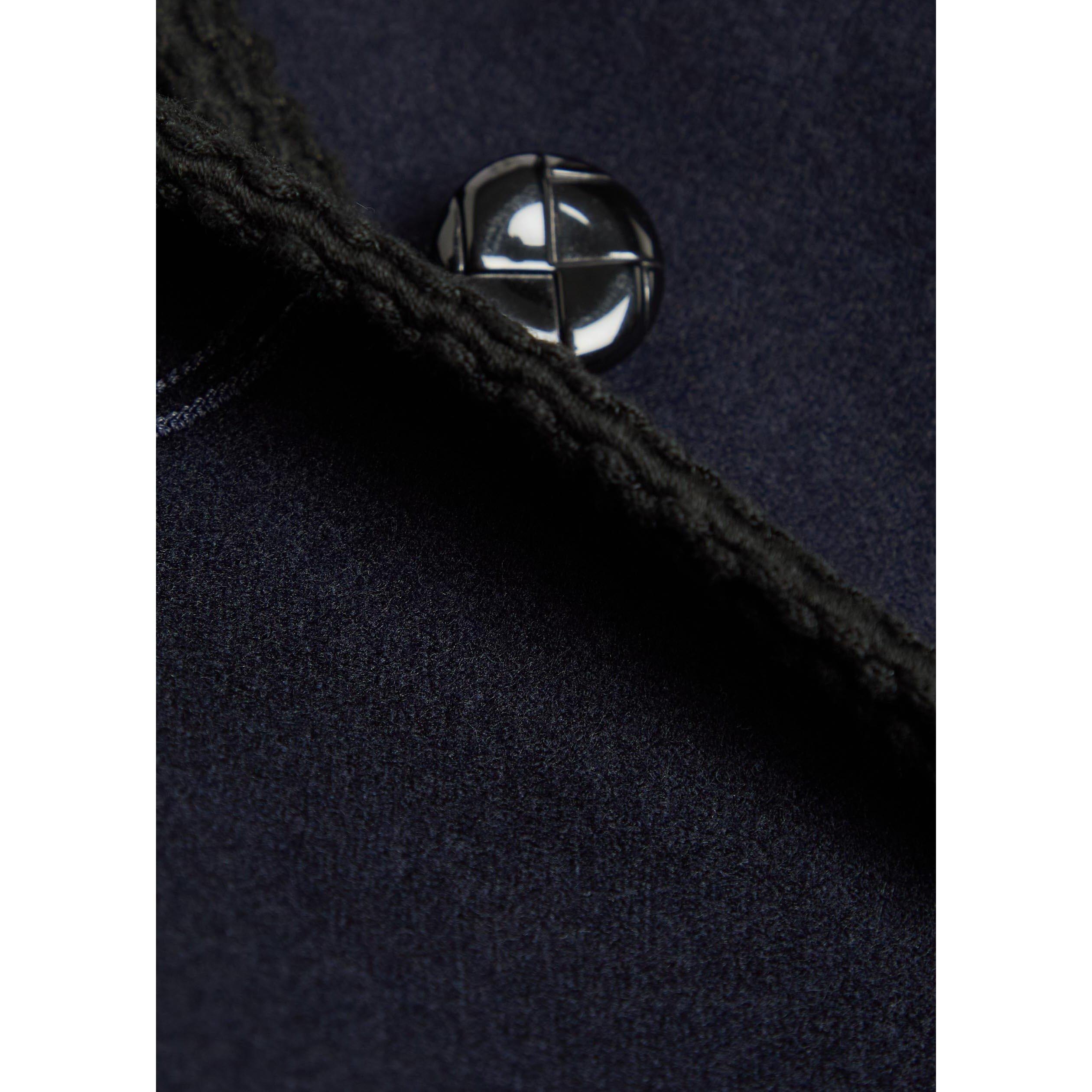 NAVY - Blaze Milano - Women's Nitak Curly Wool Formal Jacket - 4