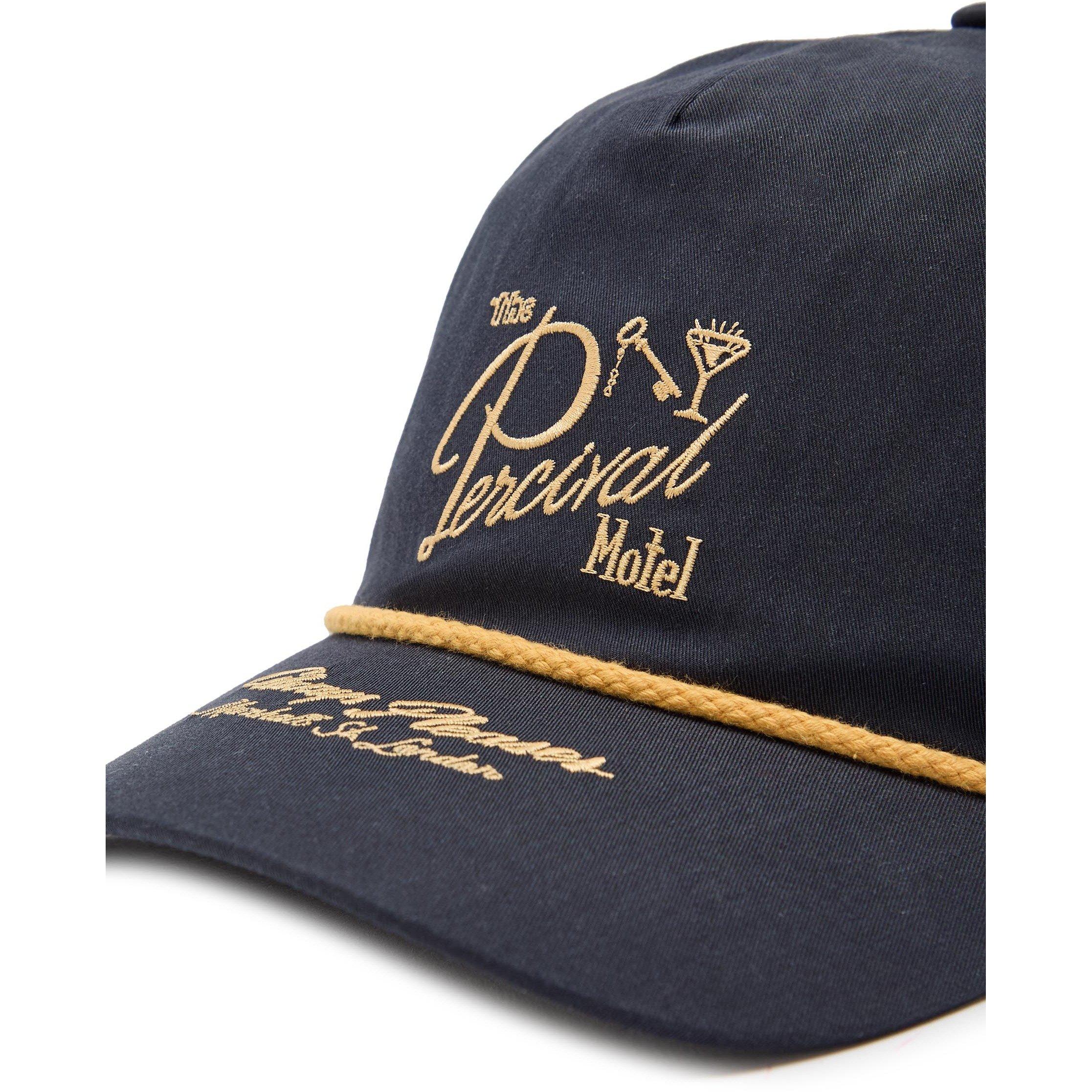 NAVY - Percival - Men's Cotton Logo Baseball Cap - 3