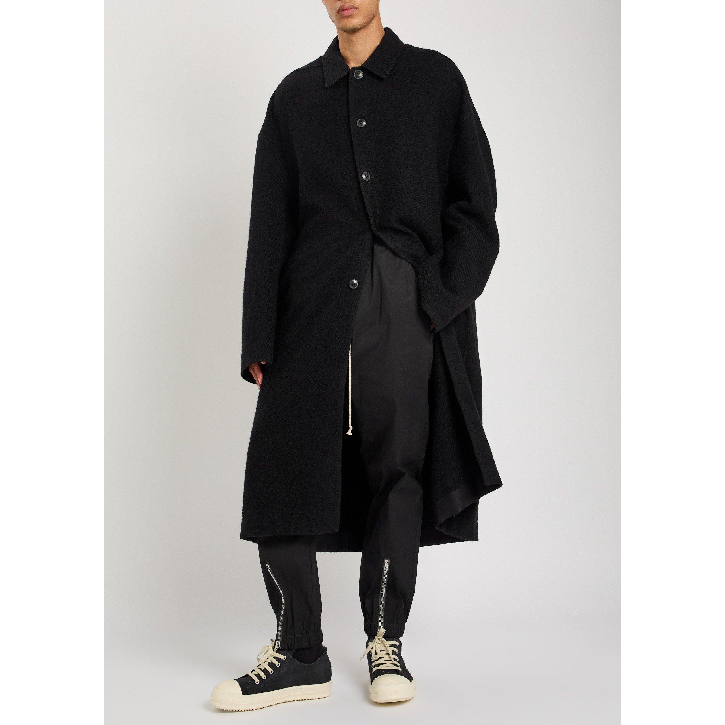 BLACK - Rick Owens - Men's Tecuatl Cotton Relaxed-Fit Cuffed Trousers - 5
