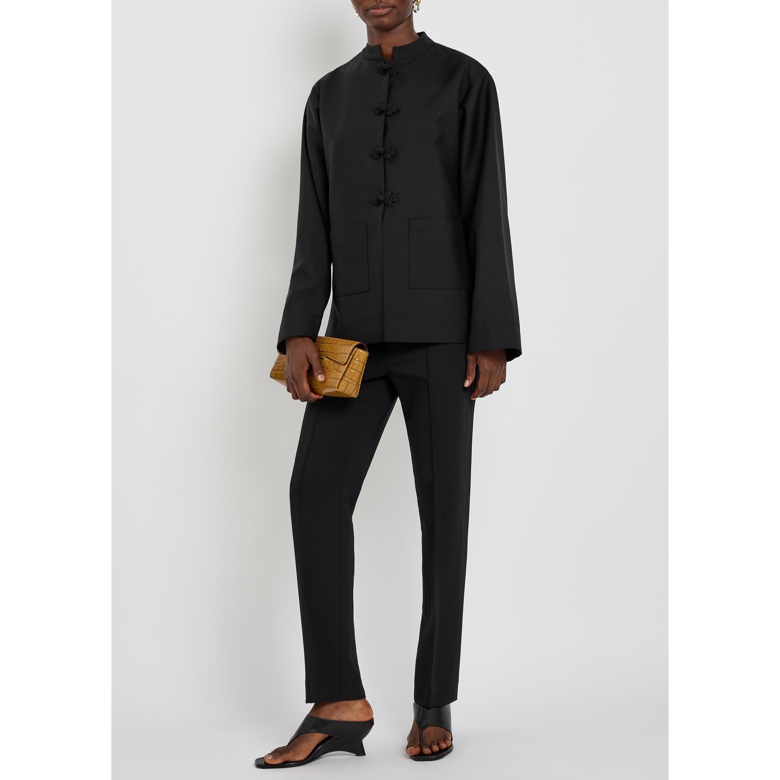 BLACK - Rohe - CIGARETTE LEG TAILORED TROUSER - 5