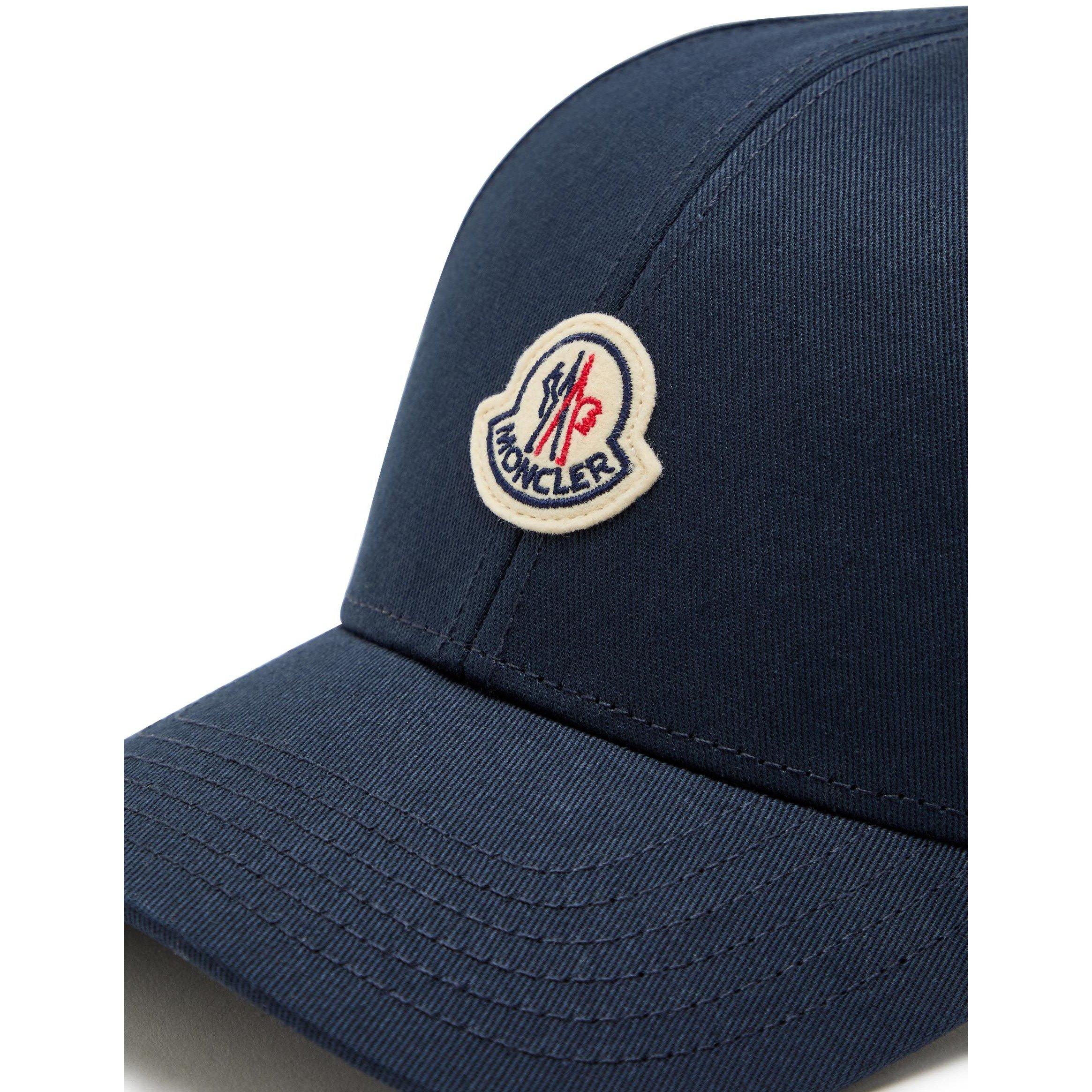 NAVY - Moncler - Men's Cotton Baseball Cap - 3