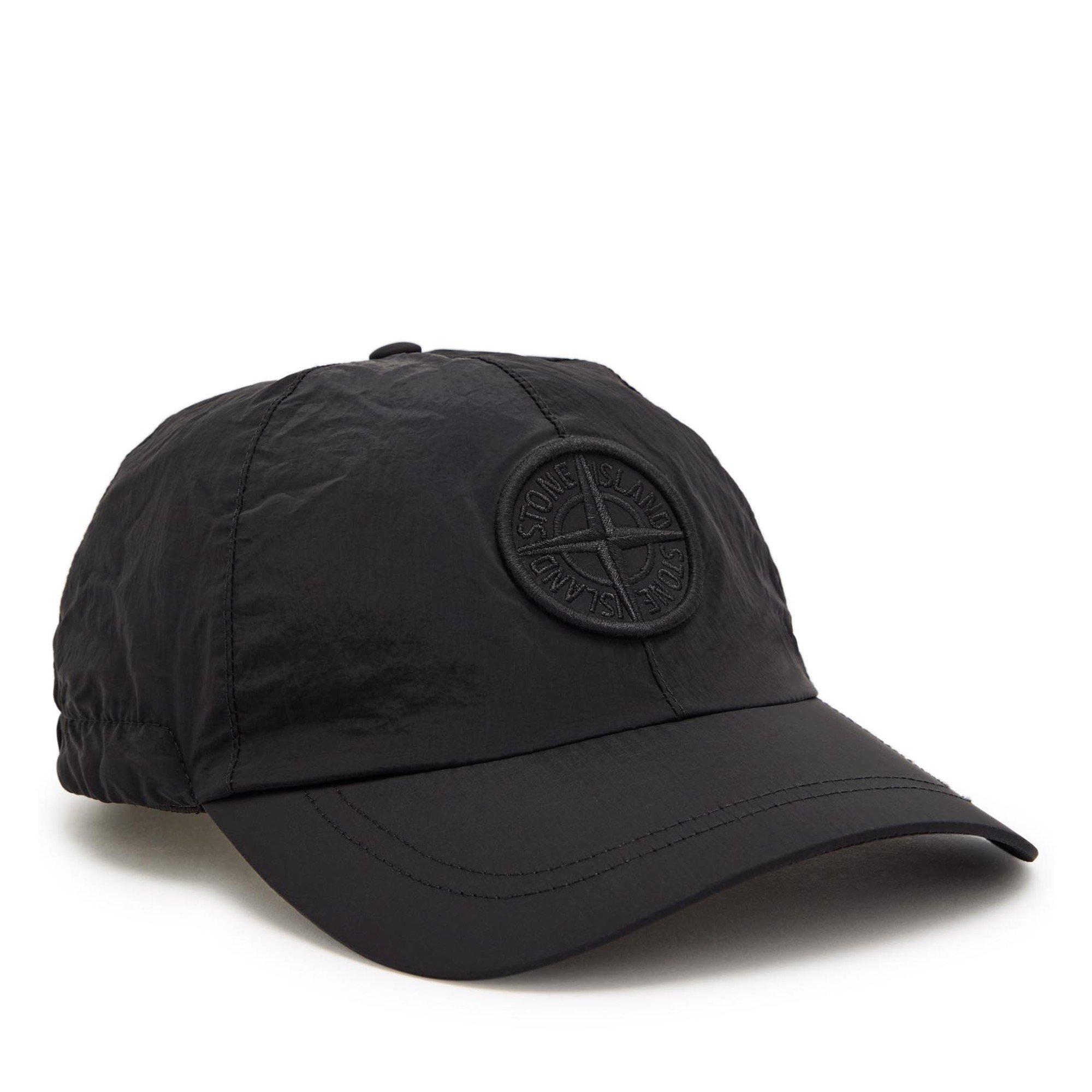 BLACK - Stone Island - SI NYLON CAP