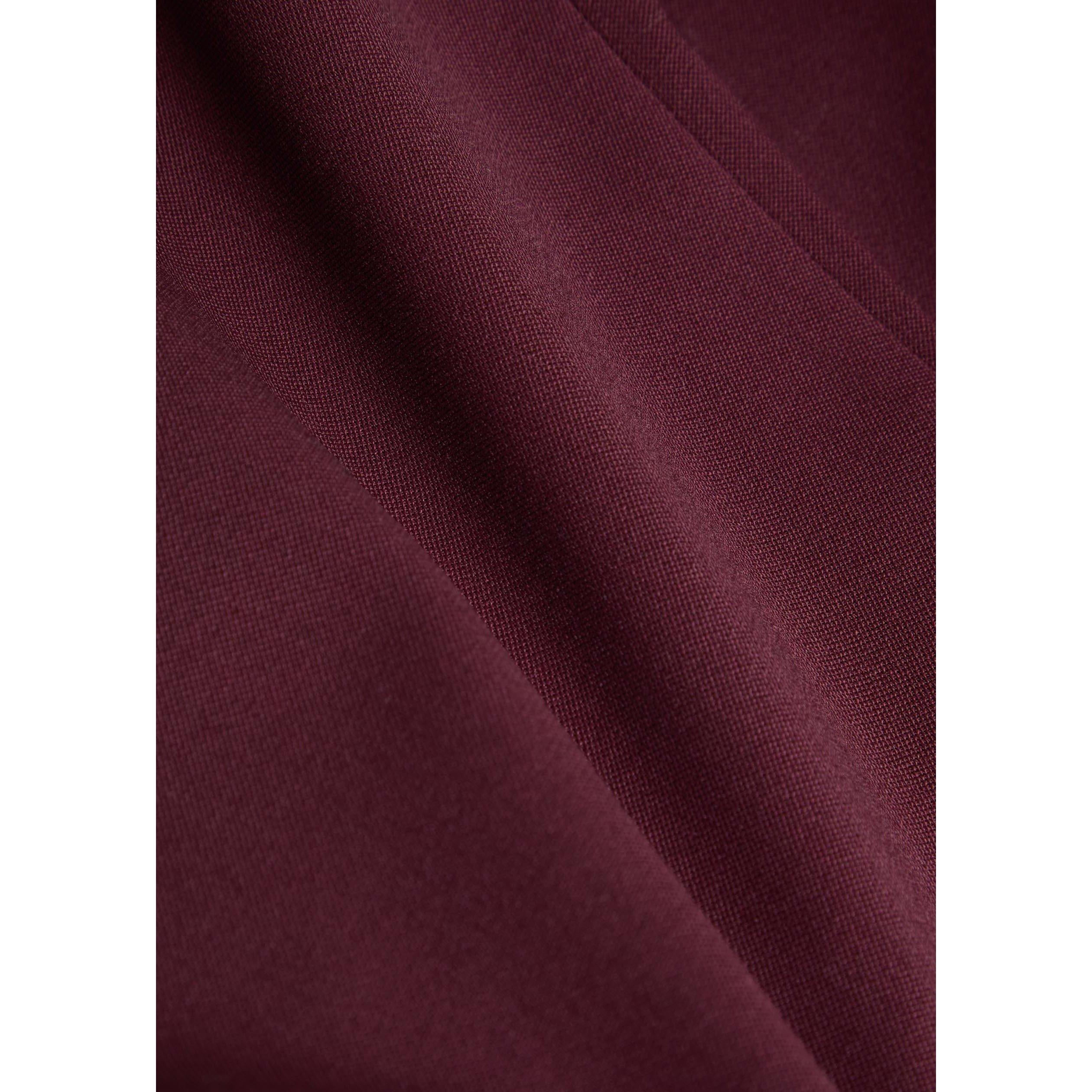 DARK RED - Armarium - Women's Asadi Virgin Wool Slim-Fit Tailored Trousers - 4