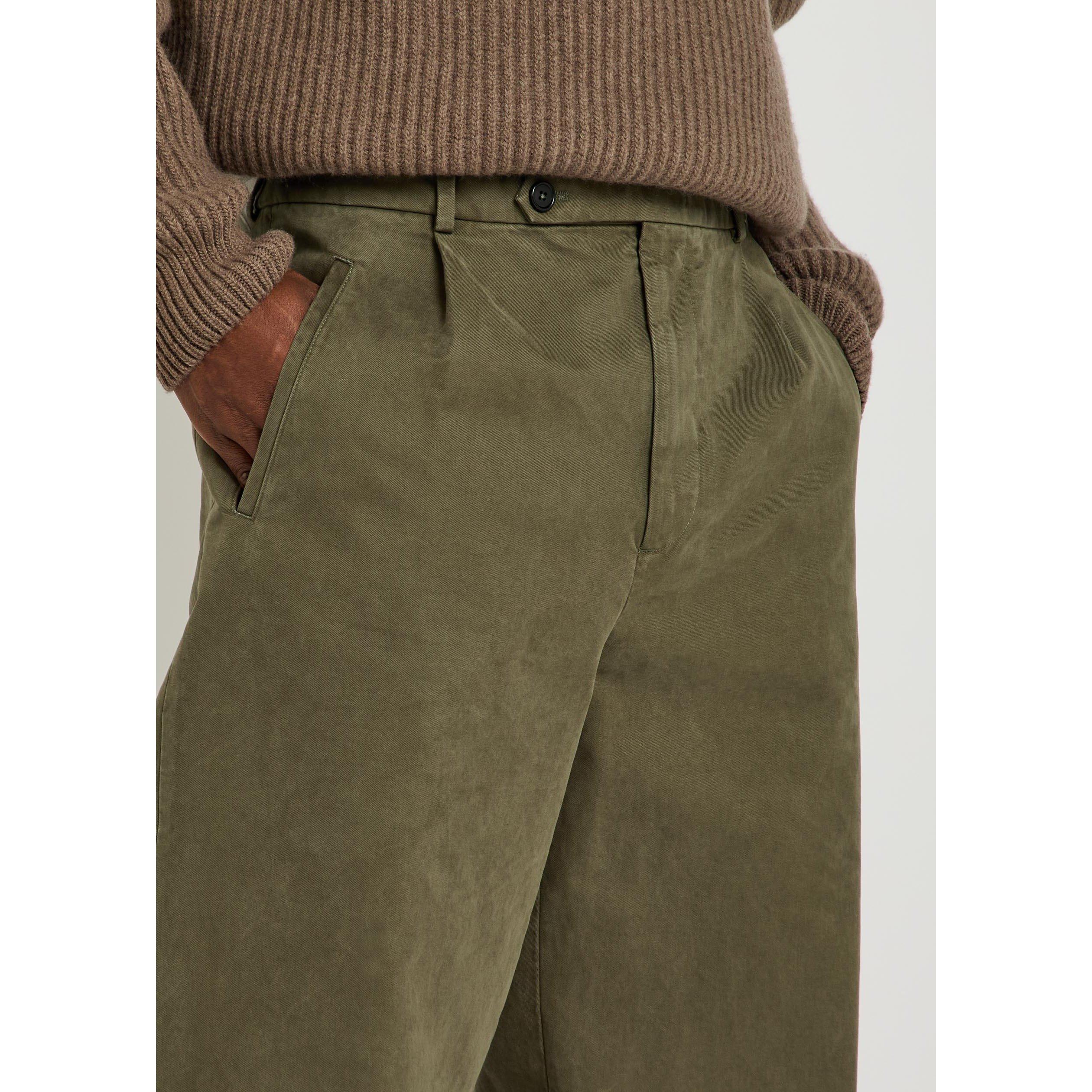 OLIVE - Jil Sander - Men's Cotton Tapered Trousers - 4