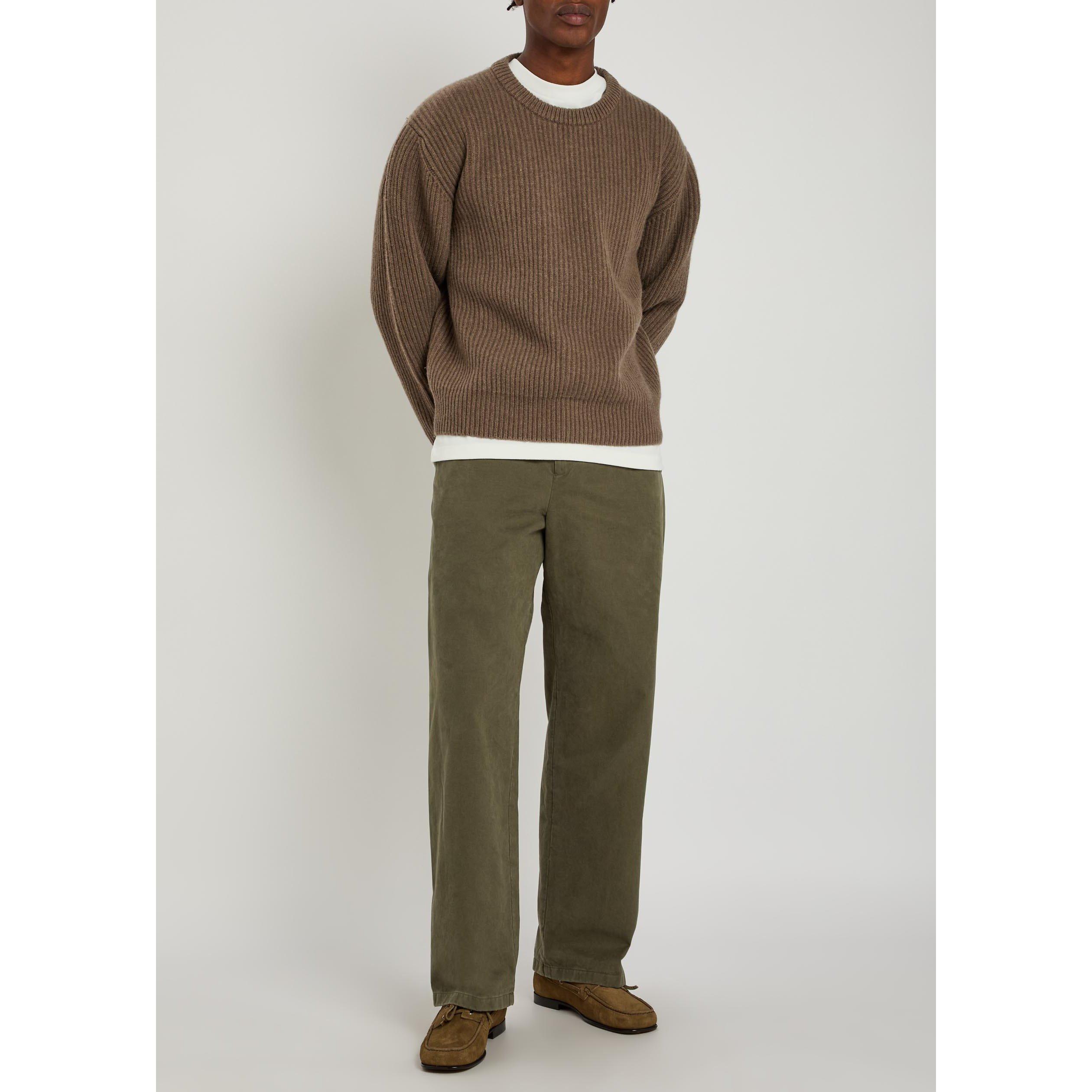 OLIVE - Jil Sander - Men's Cotton Tapered Trousers - 5