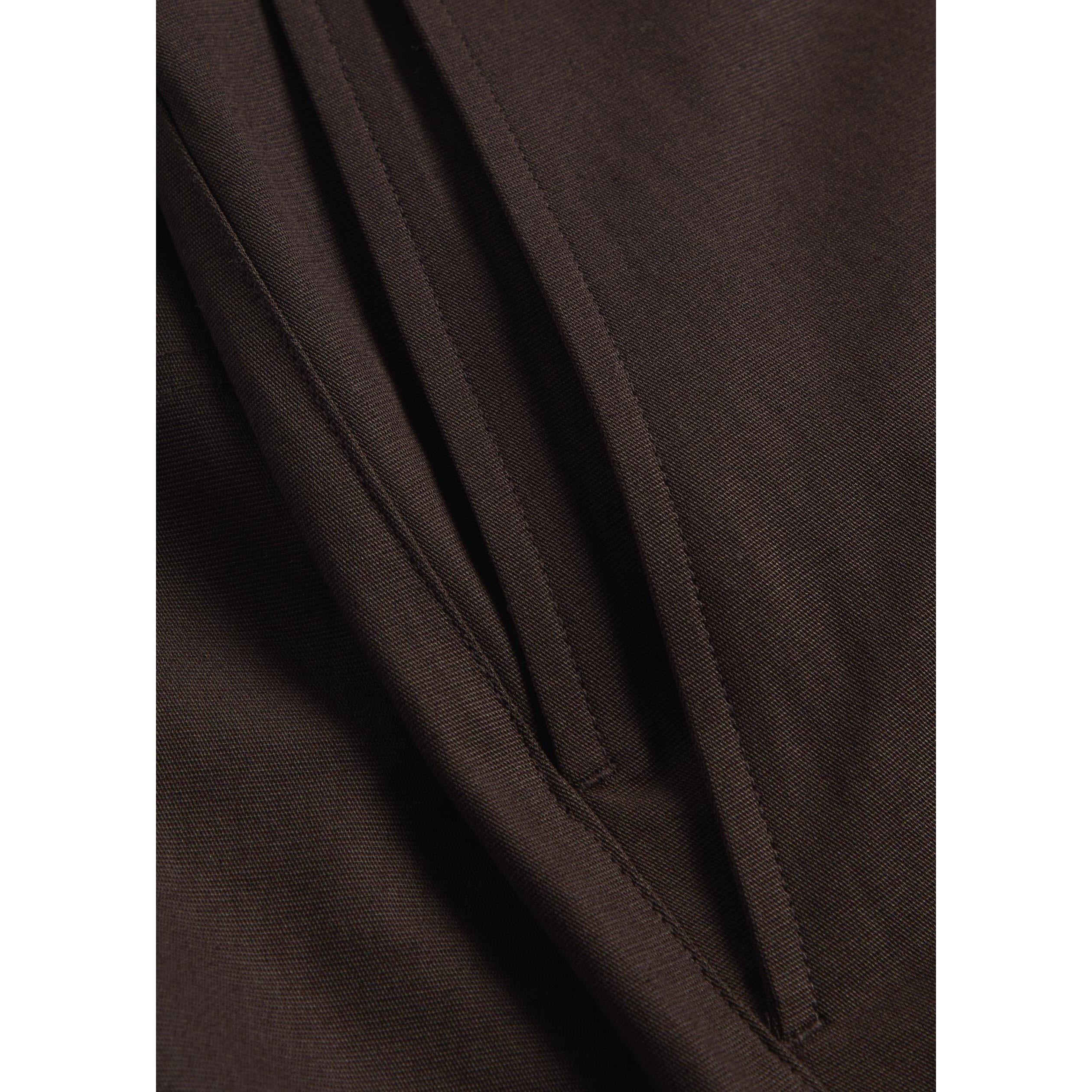 BROWN - Vince - TR HIGH WAIST PLEATED TENCEL T - 4