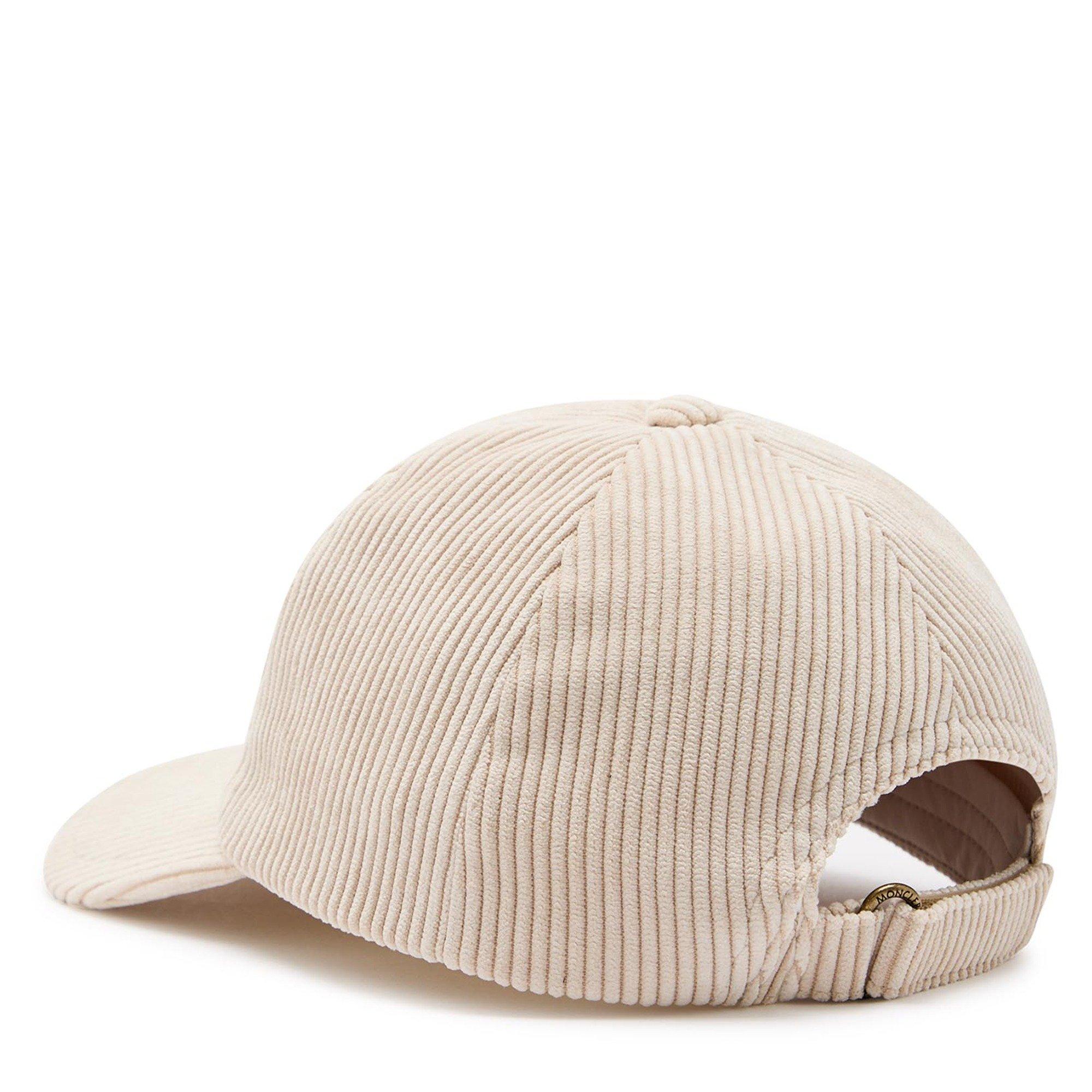 BEIGE - Moncler - Women's Corduroy Baseball Cap - 2