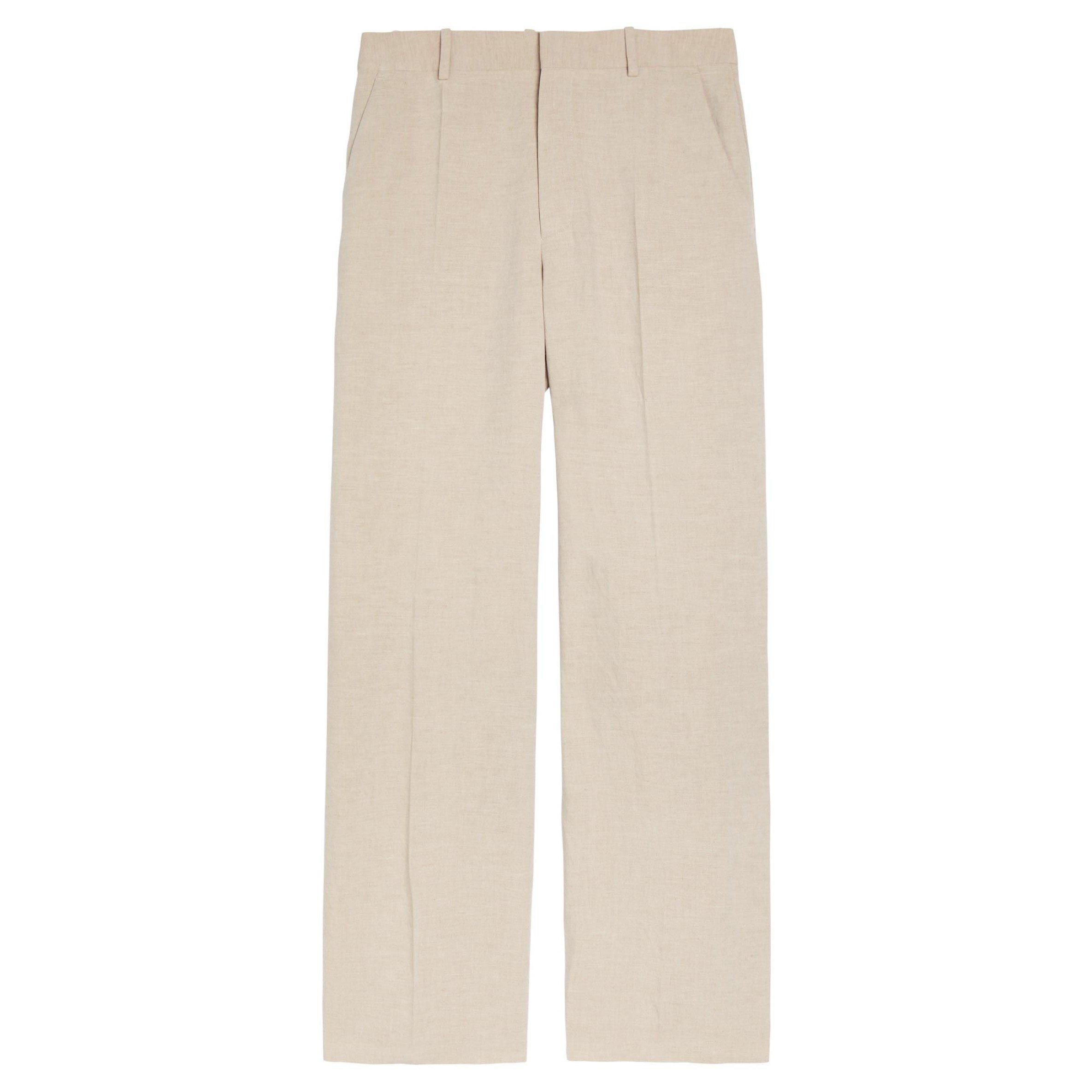 NATURAL - JW Anderson - Women's Linen Tailored Trousers - 1