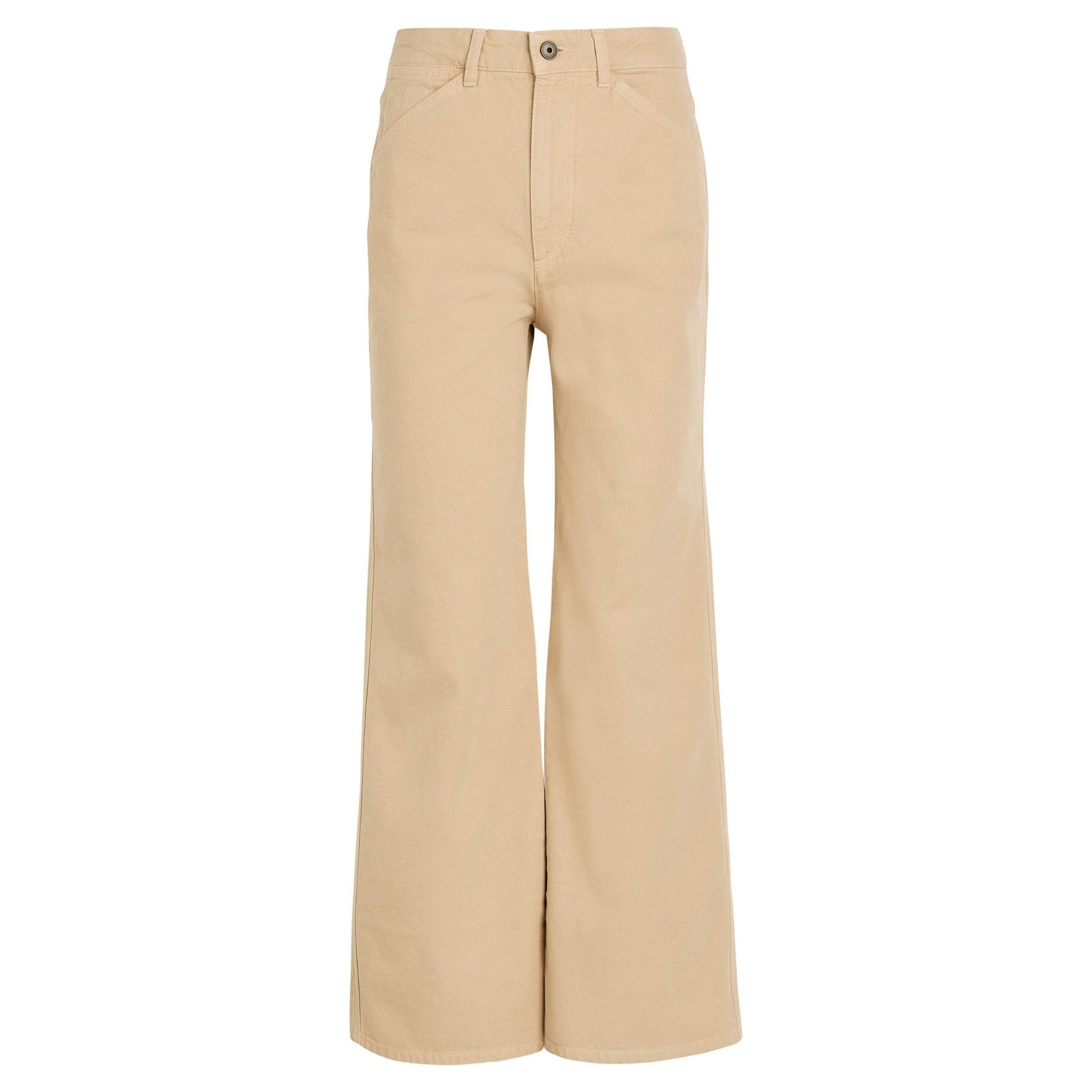 LIGHT BROWN - Lemaire - Women's Flared 5 Pockets Cotton Trousers - 1