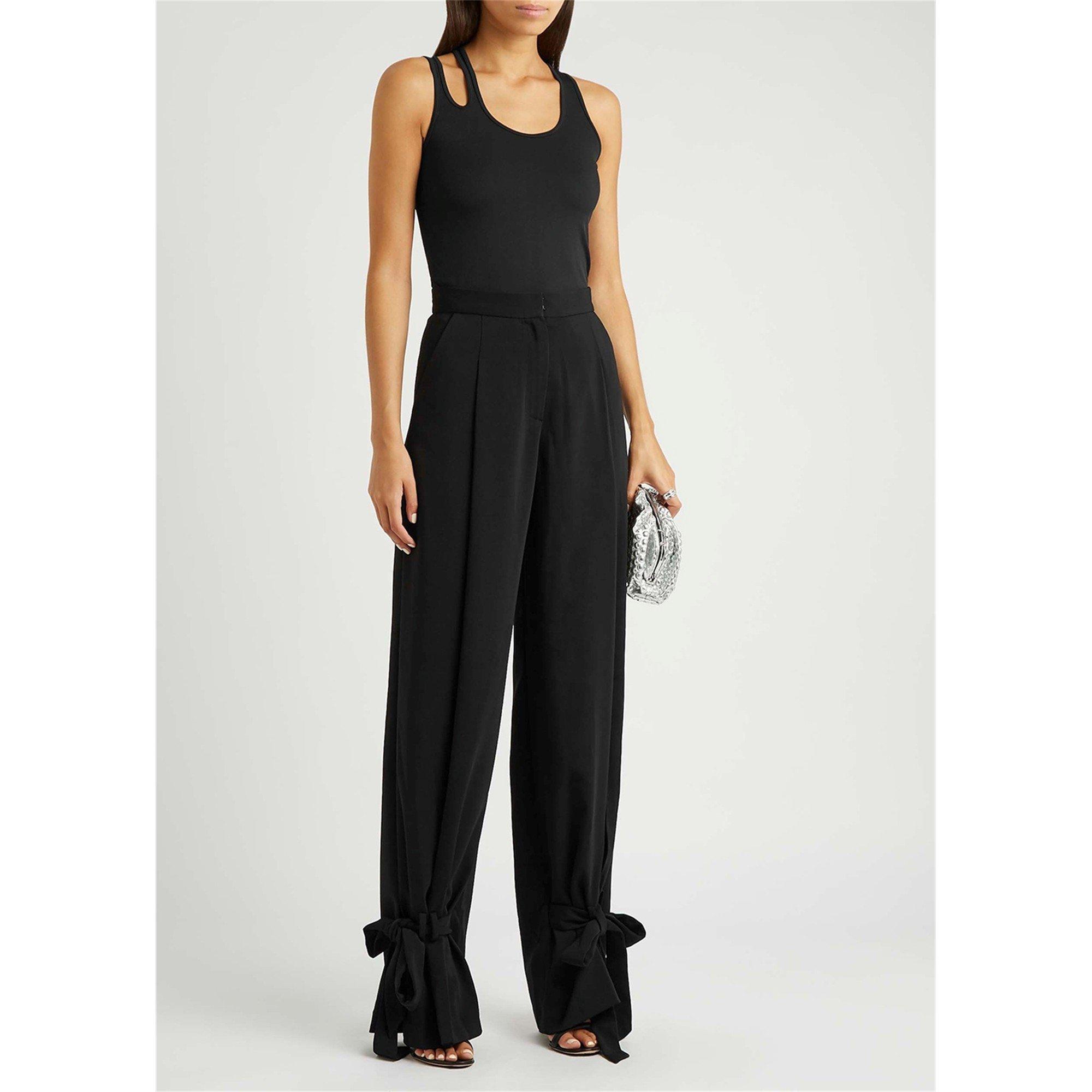 BLACK - Monot - TR SLIT TROUSERS - 5