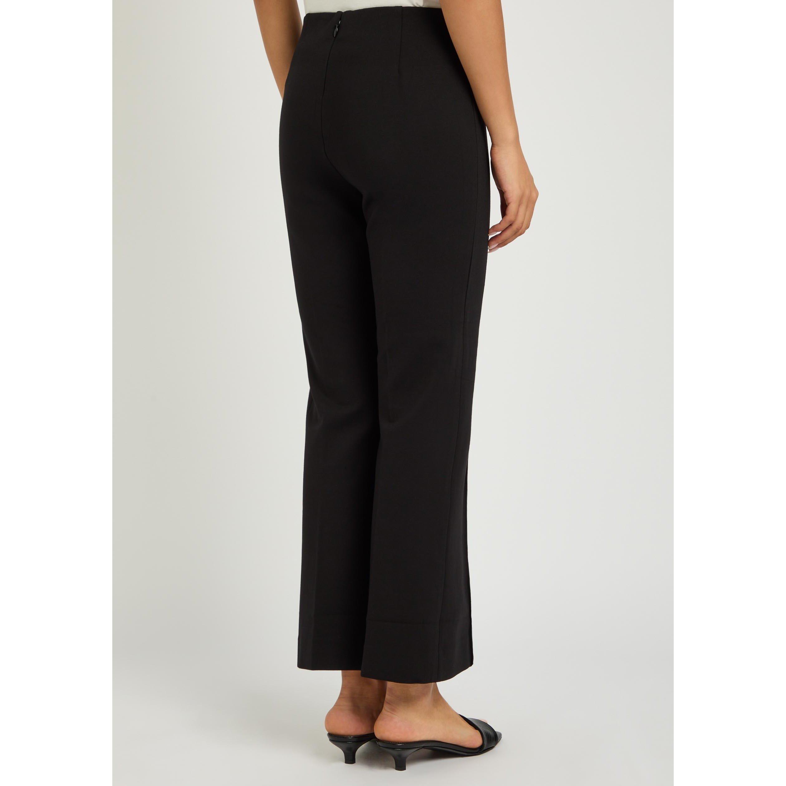 BLACK - Rag and Bone - Women's Irina Ponte Kick Flare Trousers - 3