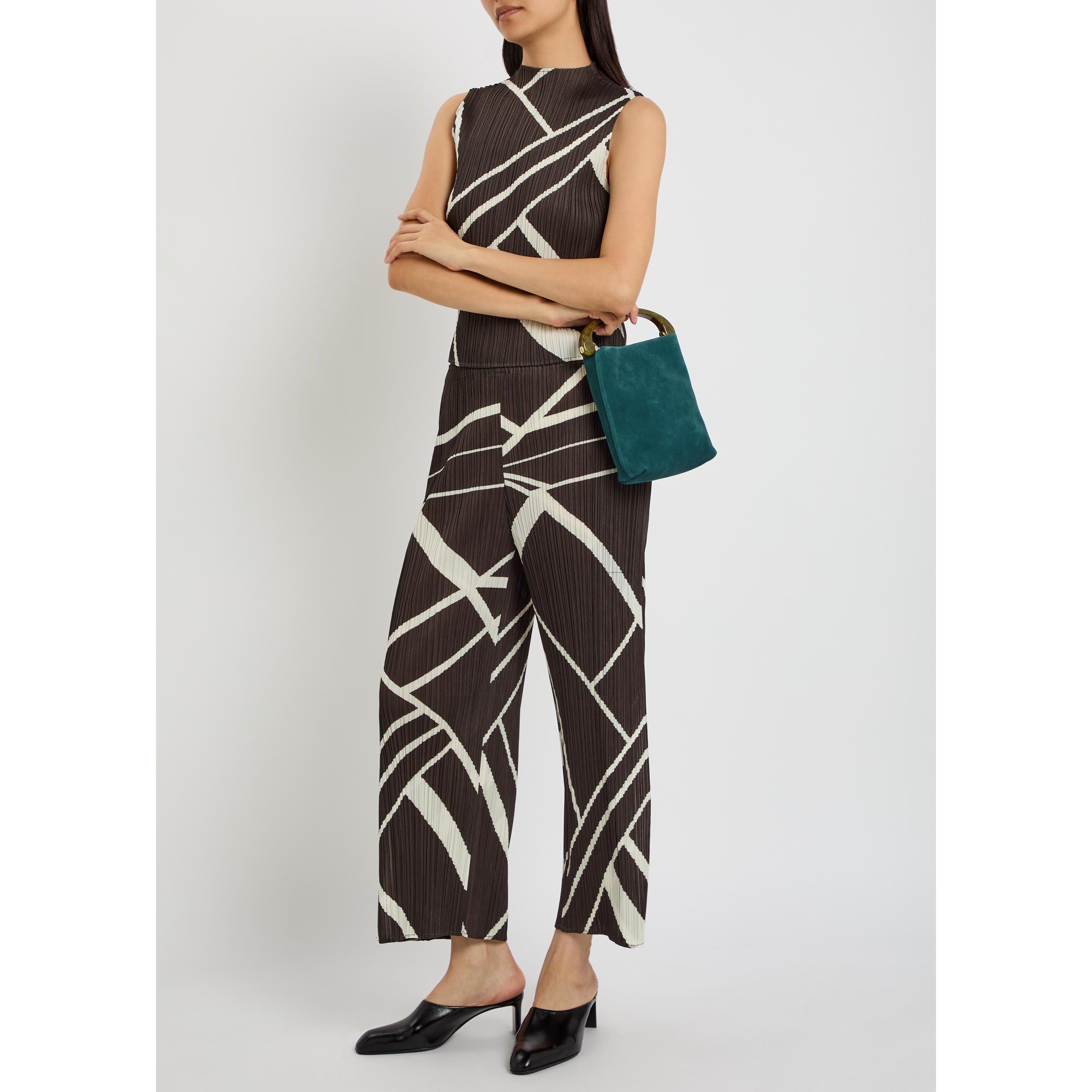 CHARCOAL - Issey Miyake - Women's Pleated Trousers - 5