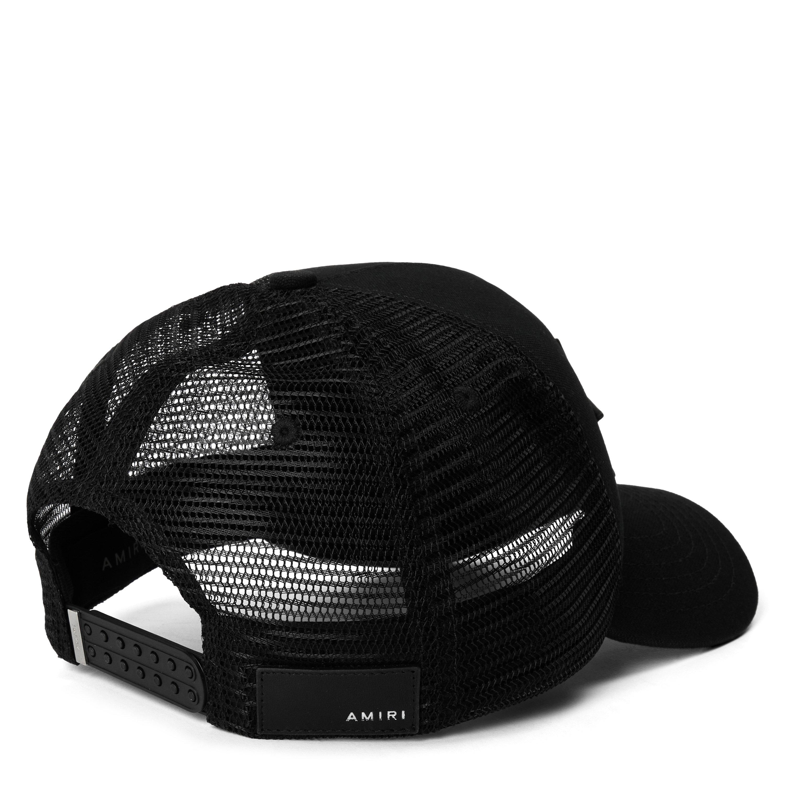 BLACK AND BLACK - Amiri - 3 STAR TRUCKER HAT - 2