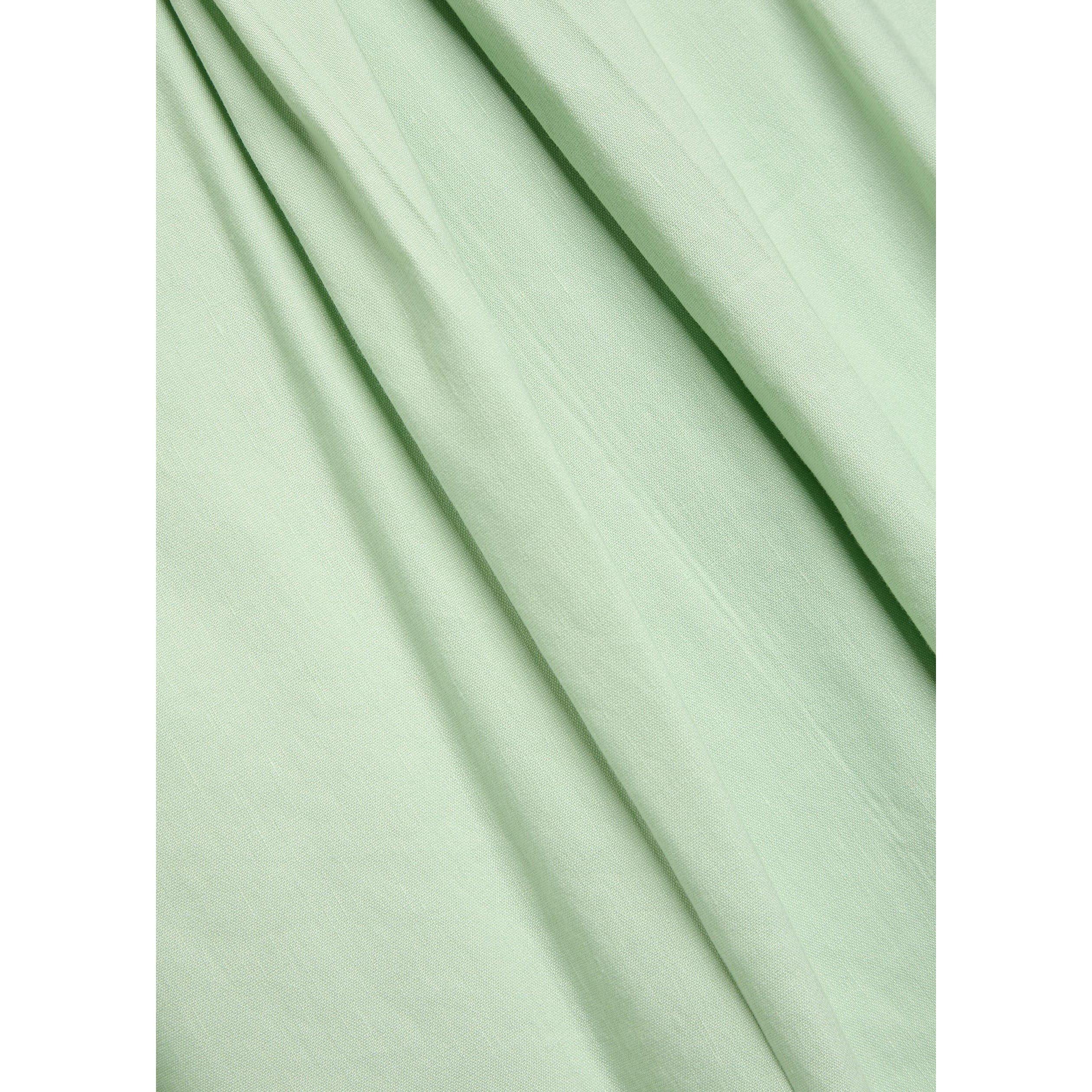 LIGHT GREEN - Alice And Olivia - Women's Blaire High-Rise Wide-Leg Linen Pleated Trousers - 4