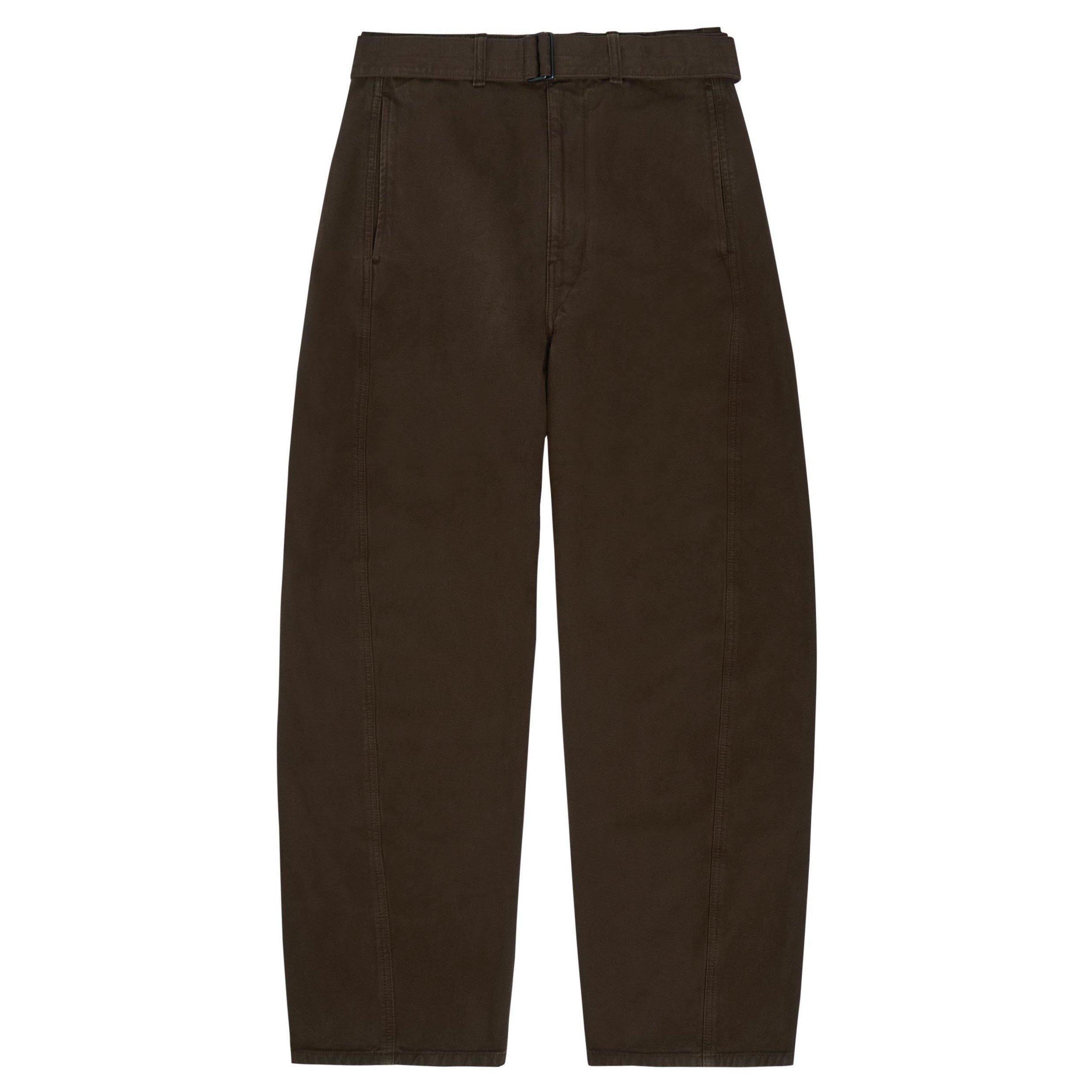 BROWN CHOCOLATE - Lemaire - LEMAIRE TWISTED BELTED PANTS