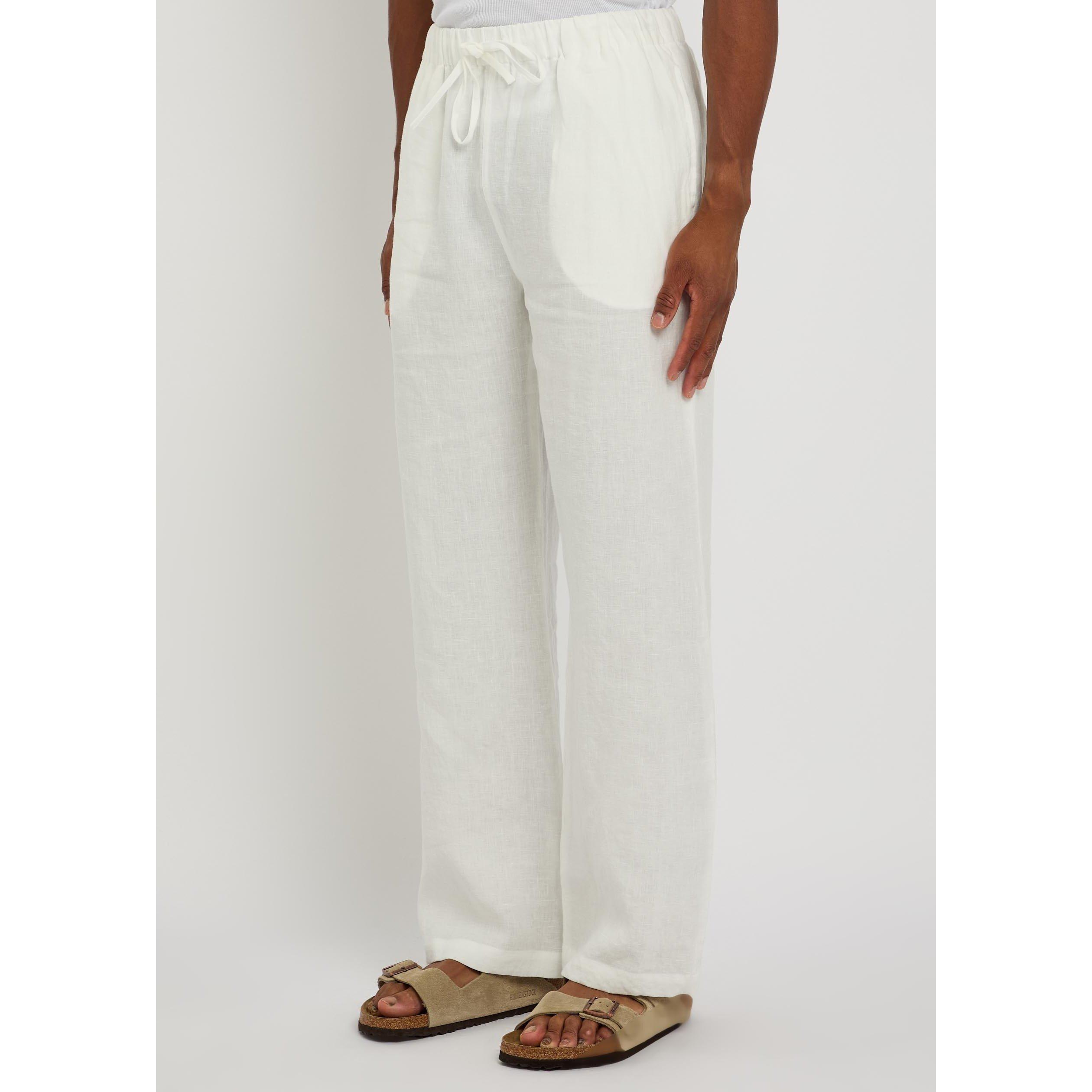 IVORY - Cherry LA - Men's Linen Relaxed-Fit Wide-Leg Beach Trousers - 2