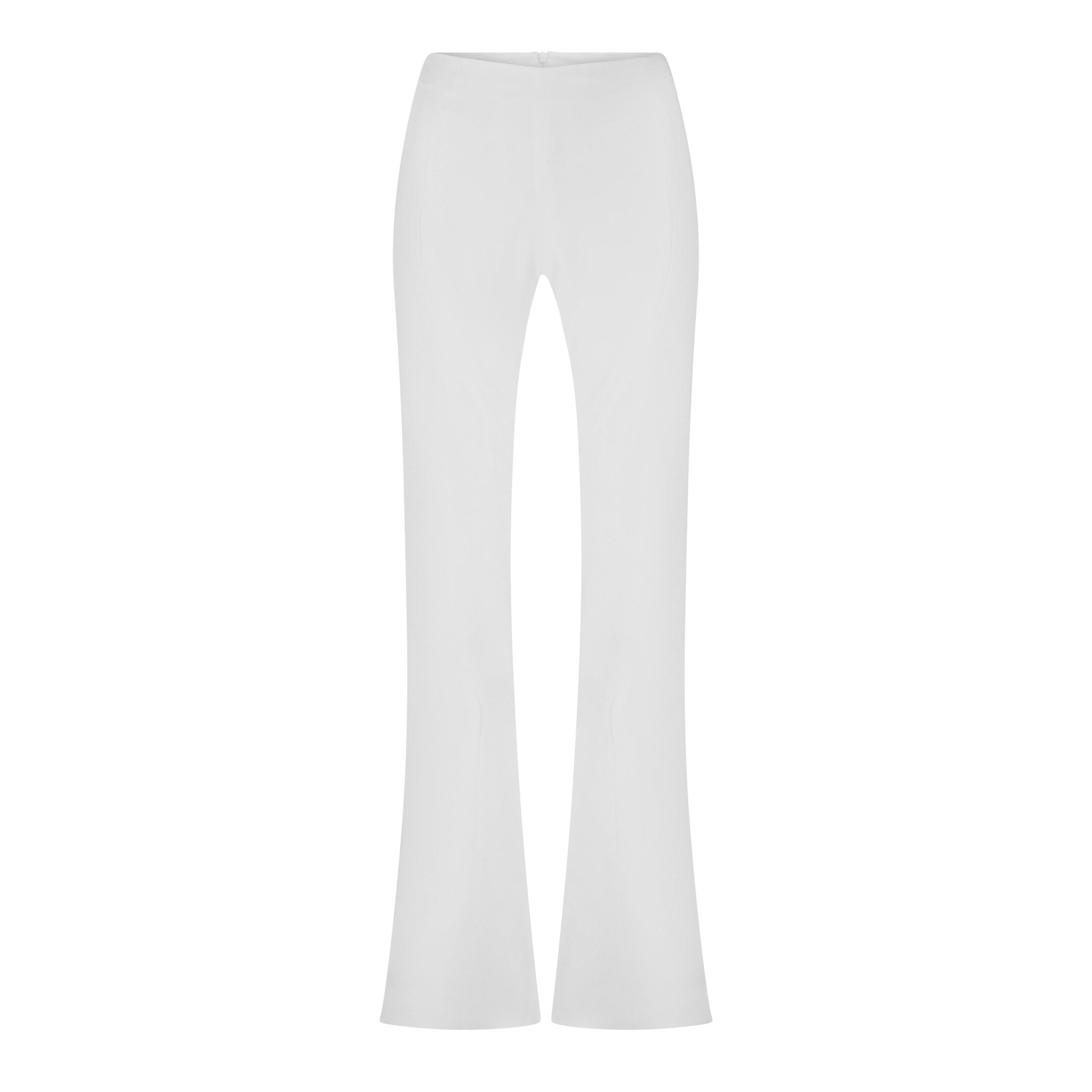 WHITE - Monot - TR FLARED SLIT TROUSERS09 - 1