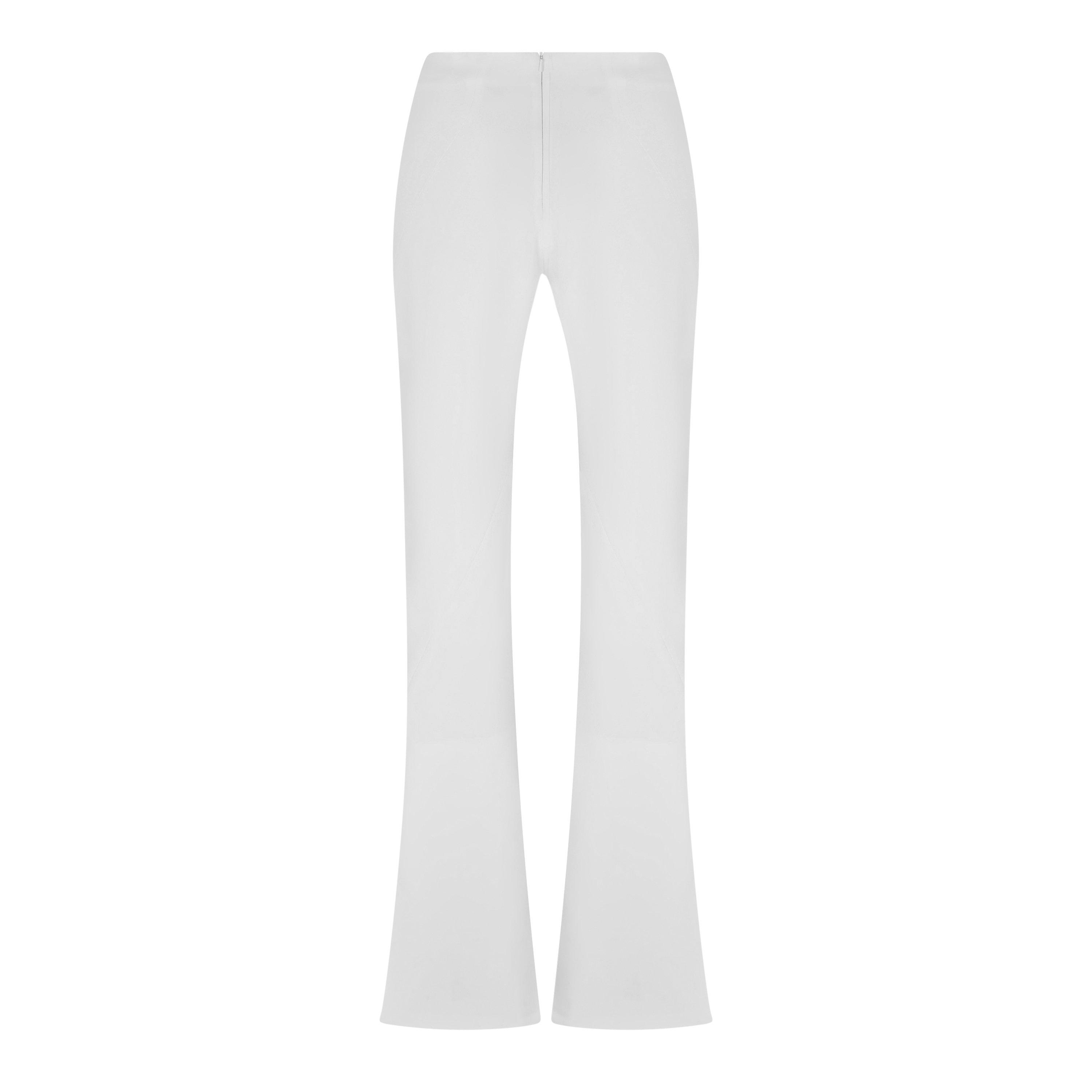 WHITE - Monot - TR FLARED SLIT TROUSERS09 - 2