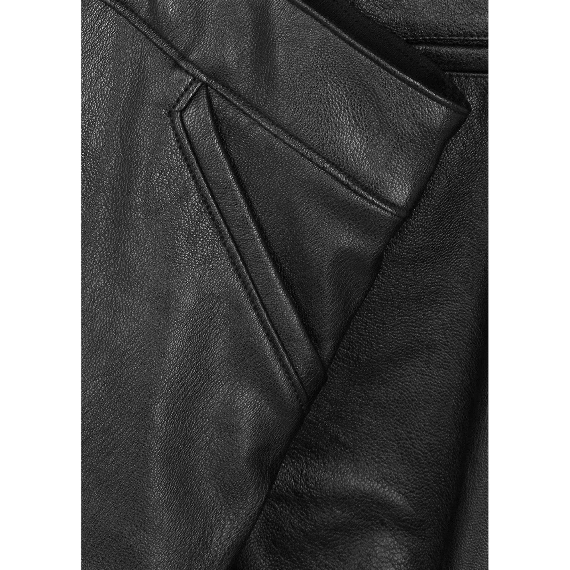 BLACK - Spanx - LEATHER LIKE FLARE TROUSER - 4
