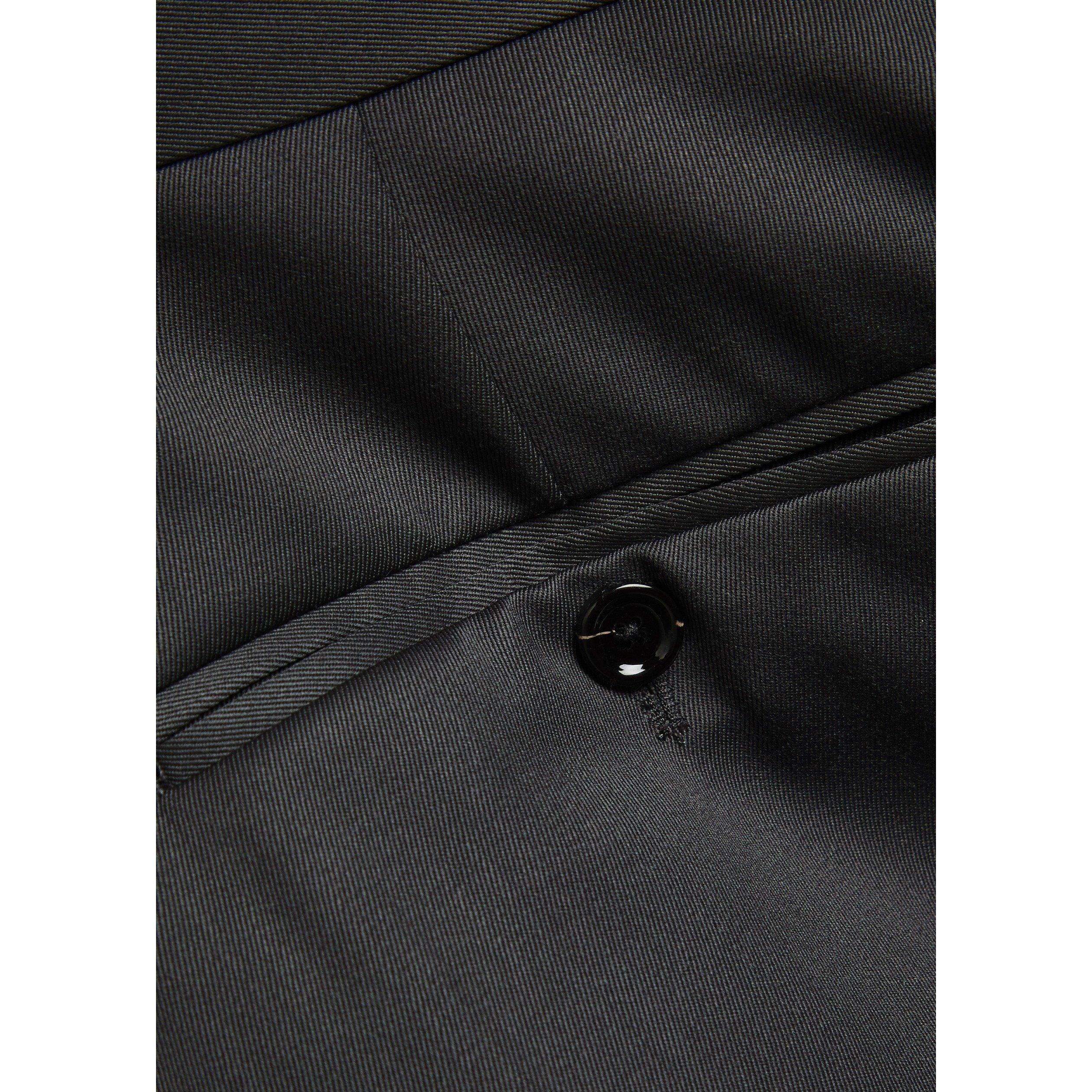 DARK GREY - Lardini - Men's Wool Straight Leg Tailored Trousers - 4
