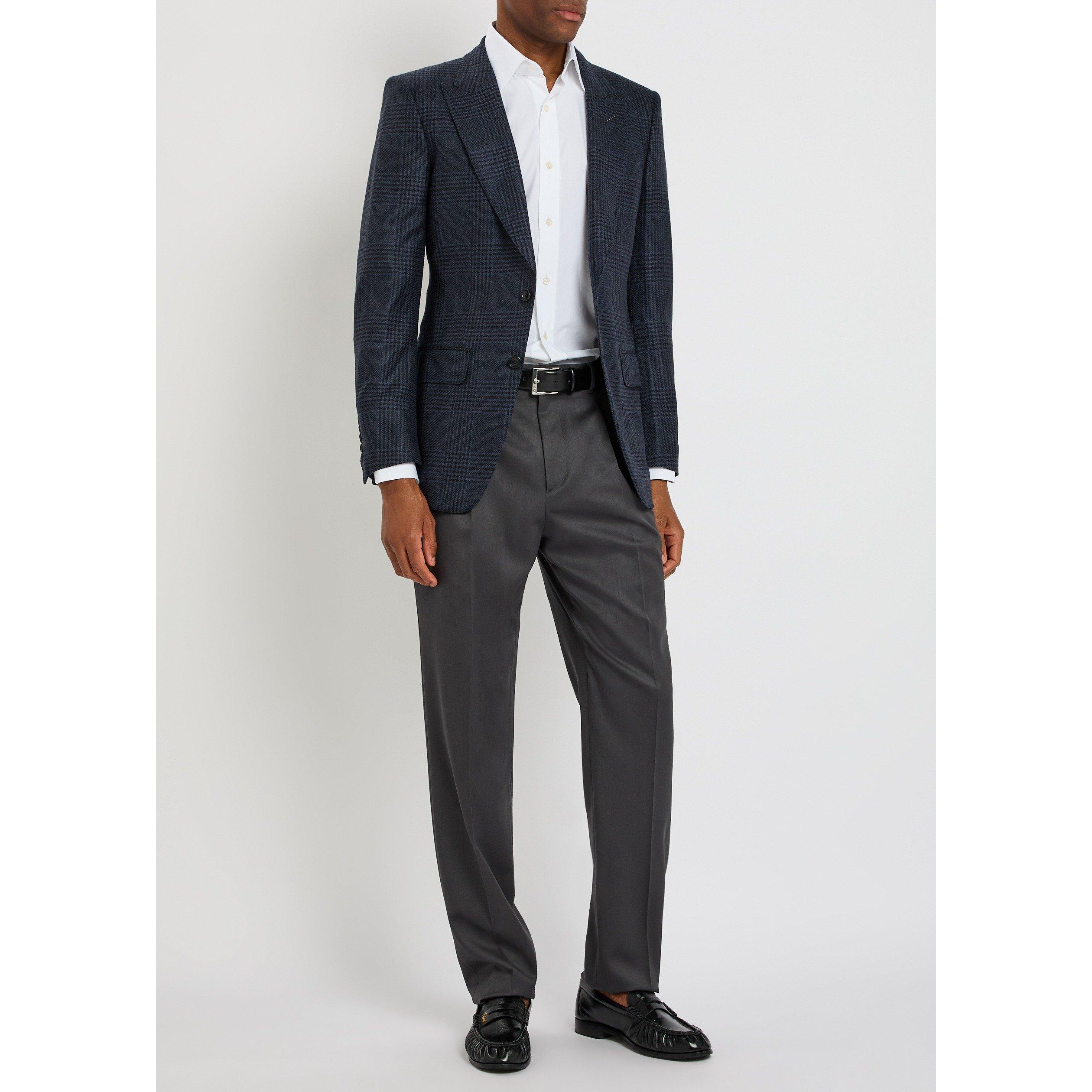 DARK GREY - Lardini - Men's Wool Straight Leg Tailored Trousers - 5