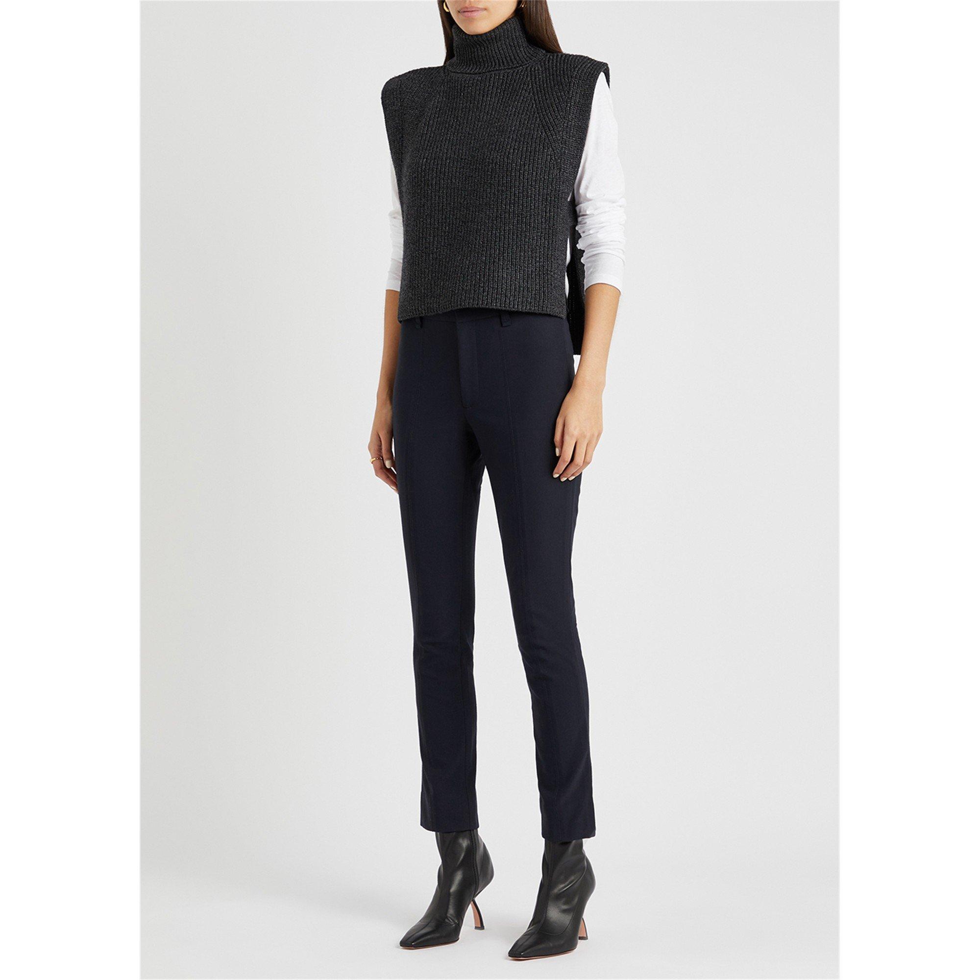 NAVY - Vince - TR HIGH WAIST CIGARETTE PANT - 5
