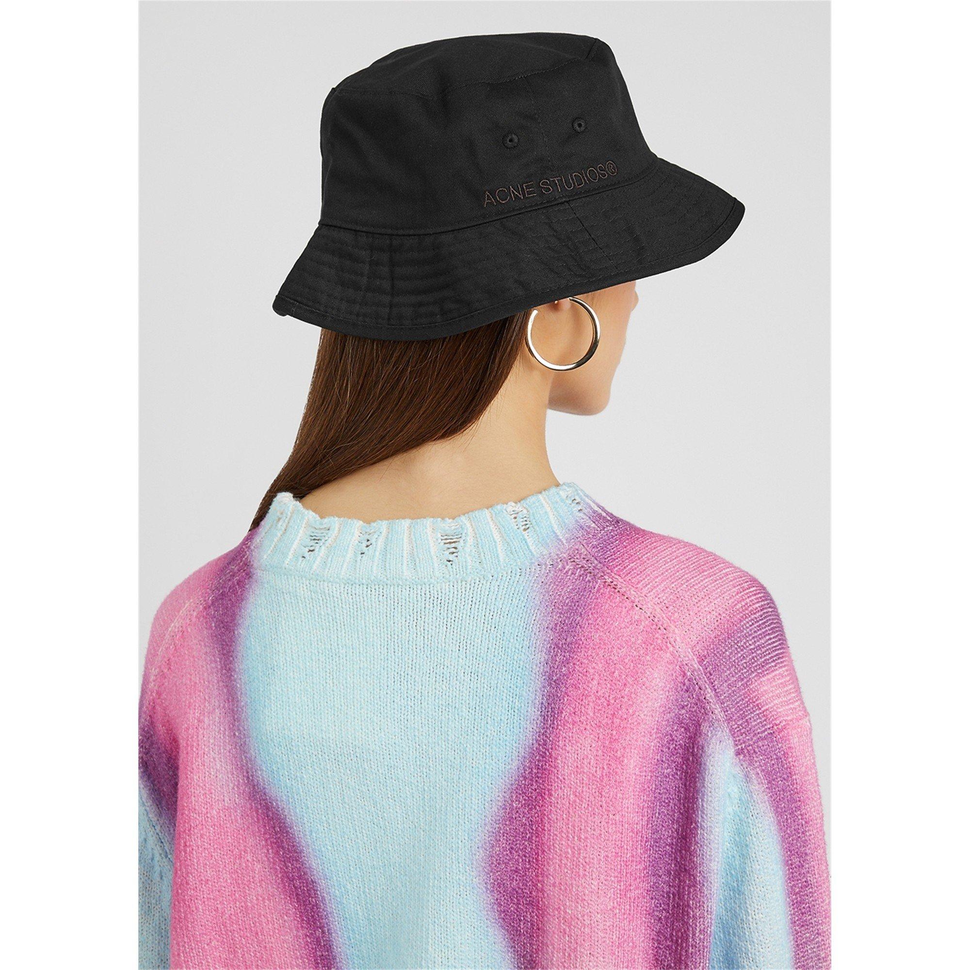 BLACK - Acne Studios - Brimmo Twill Cotton Bucket Hat - 3