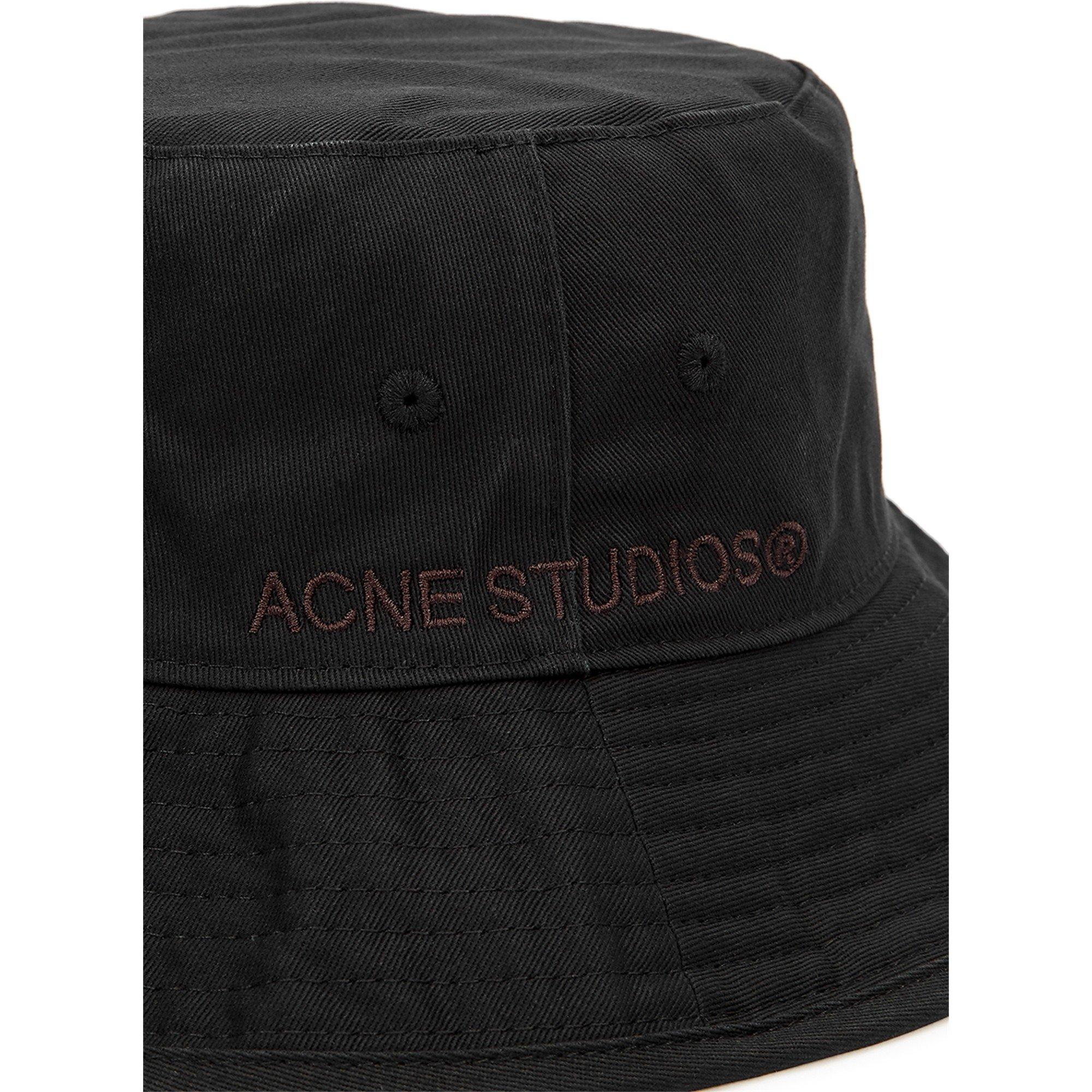 BLACK - Acne Studios - Brimmo Twill Cotton Bucket Hat - 4