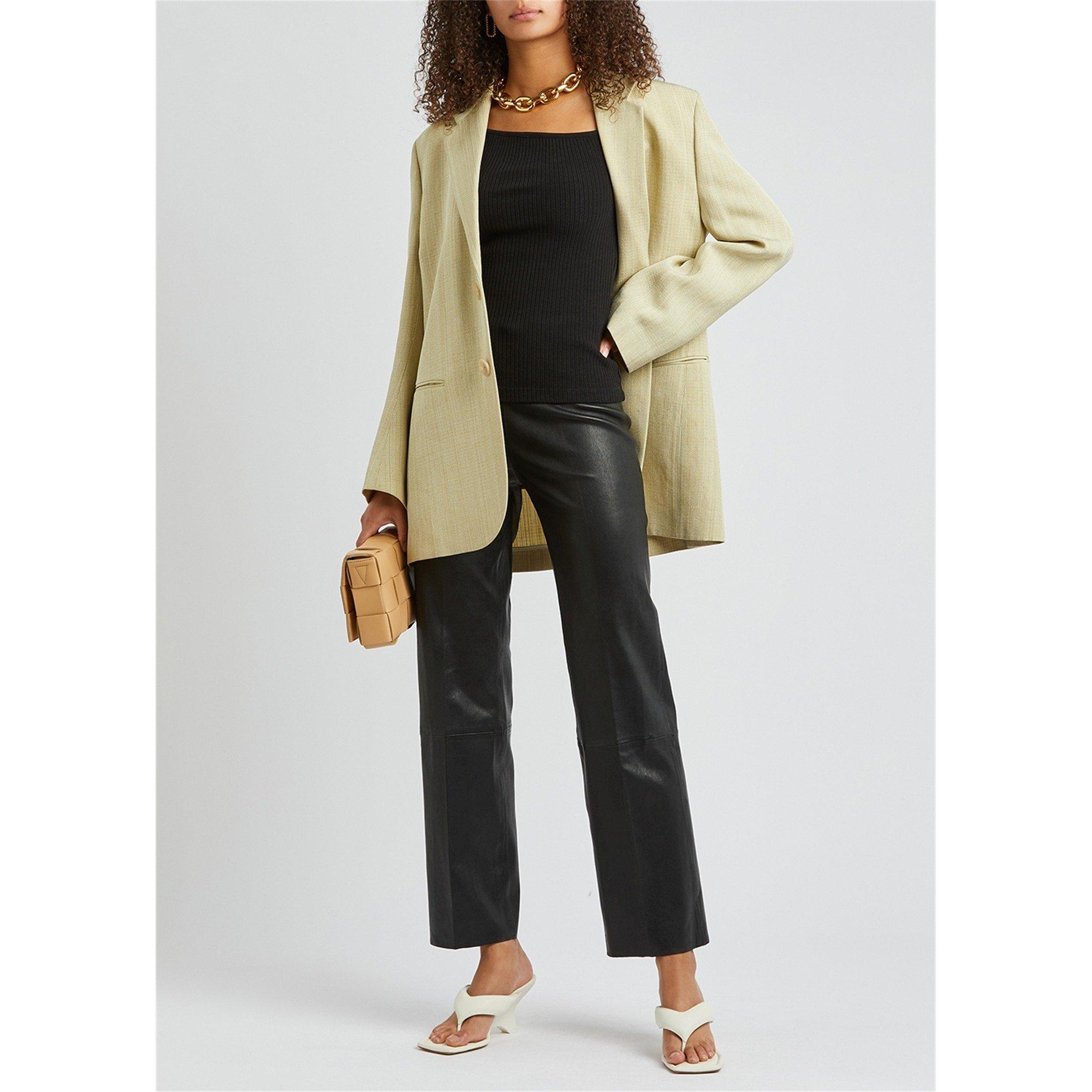BLACK - Day Birger Et Mikkelson - TR LEATHER MADISSON TROUSERS - 5