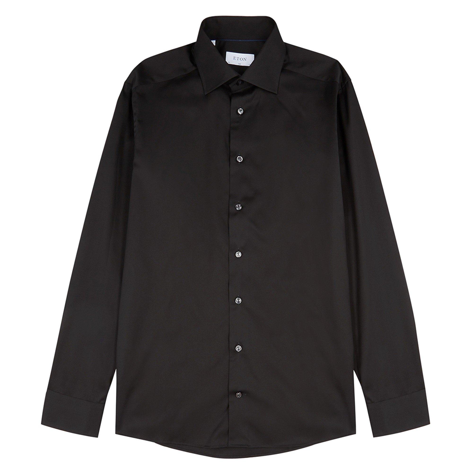 BLACK - Eton - ETON SHIRT LS SIGNTRE TWLL - 1