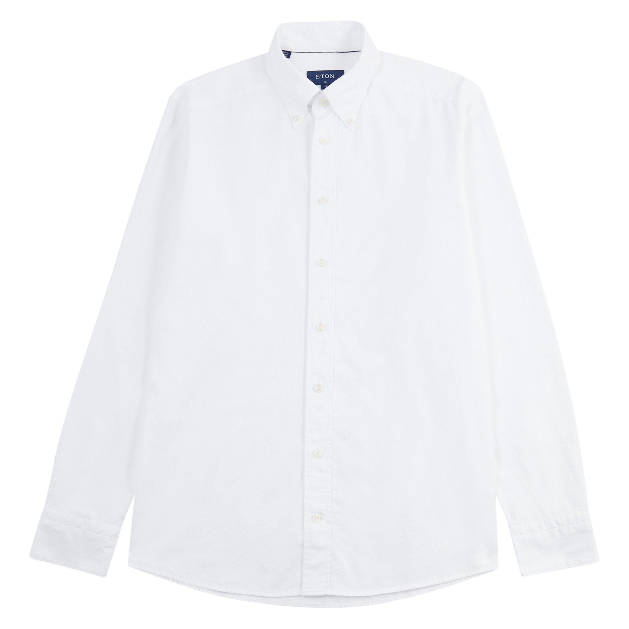 WHITE - Eton - ETON SHIRT LS OXFRD - 1