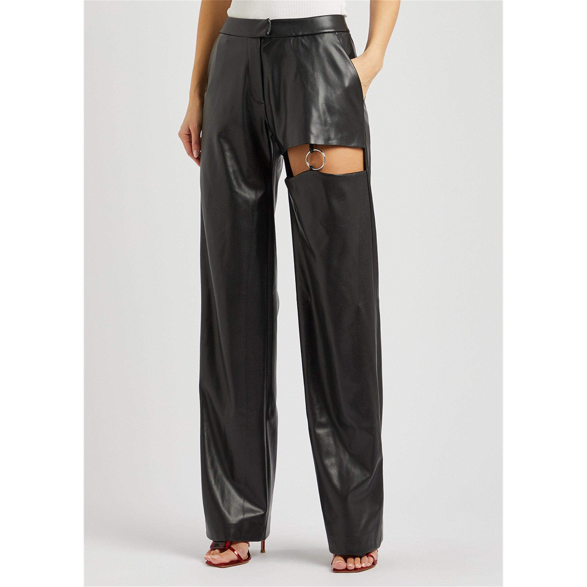 BLACK - Nafsika Skourti - TR LEATHER NAUGHTY TROUSERS - 2