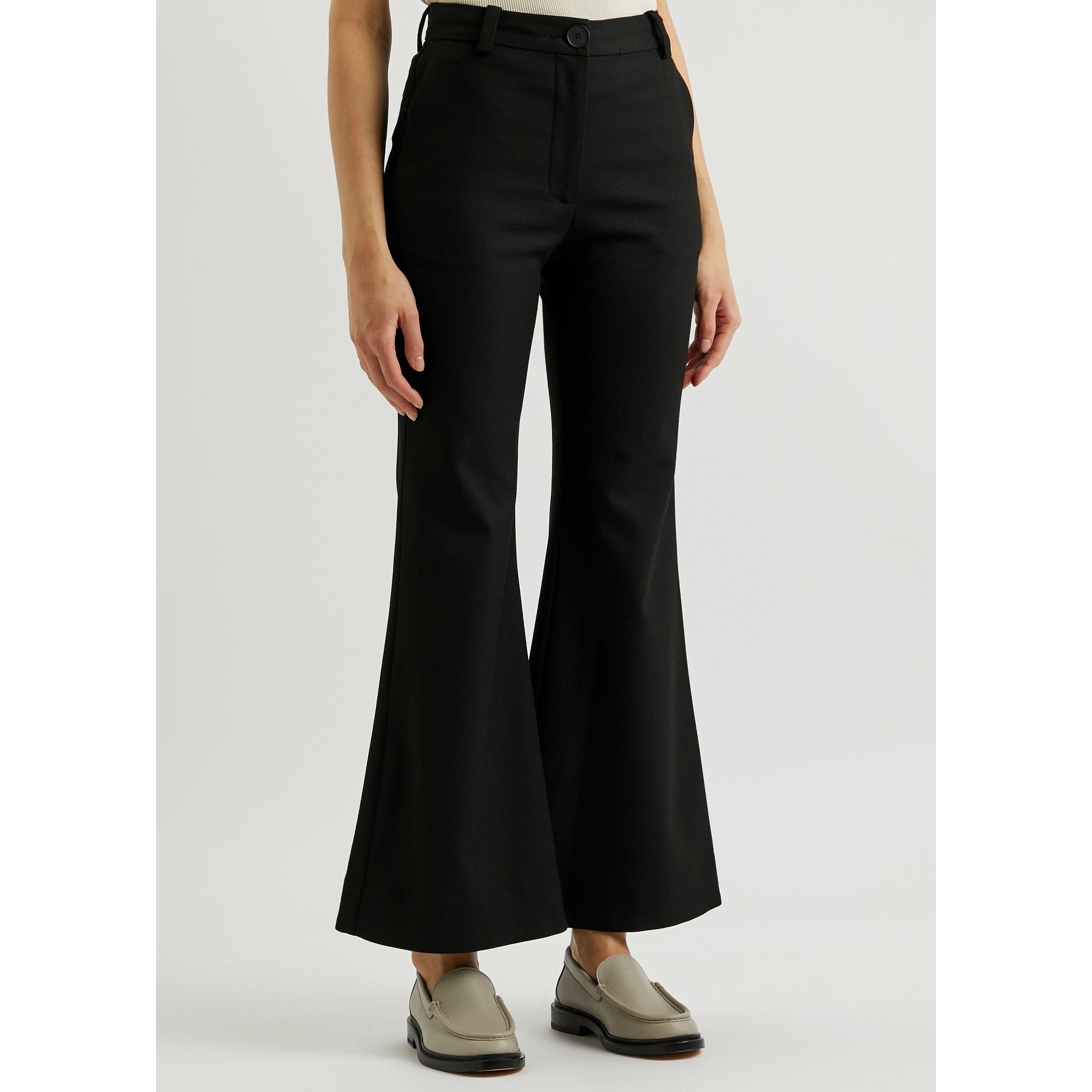 BLACK - By Malene Birger - TR CARASS FLARE LEG TROUSER - 2