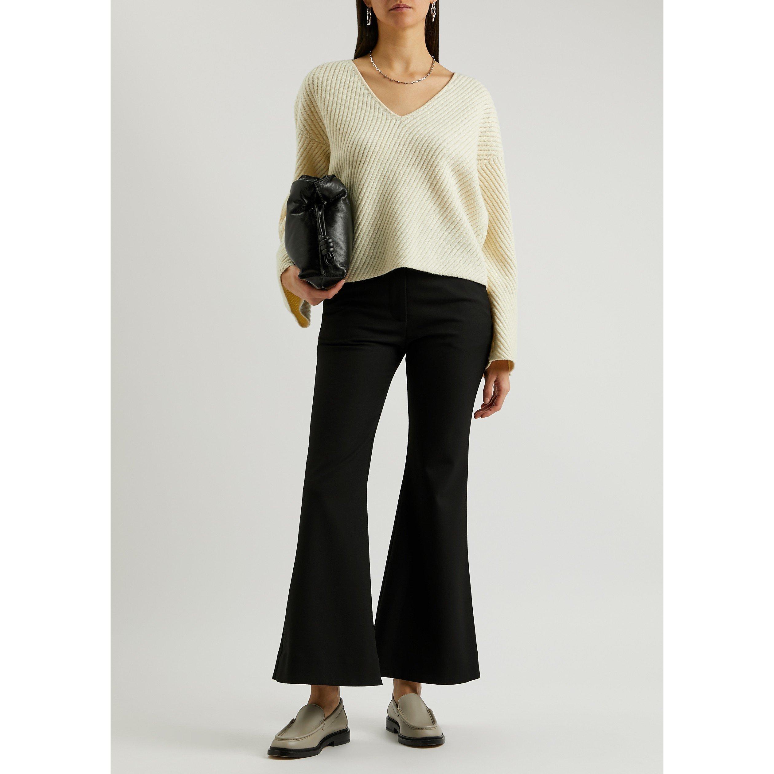 BLACK - By Malene Birger - TR CARASS FLARE LEG TROUSER - 5