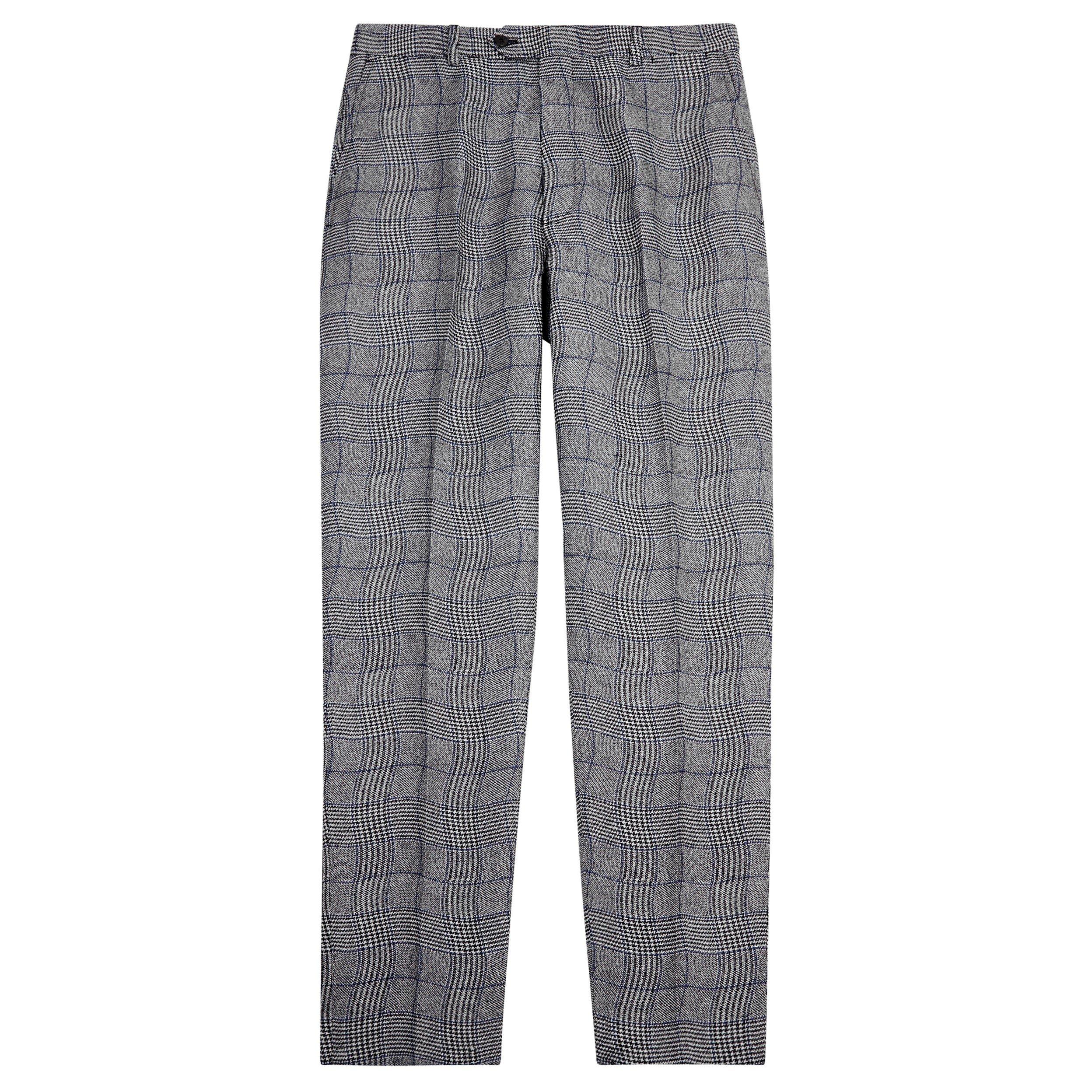 GREY AND OTHER - Kenzo - K PLAID TROUSERS - 1