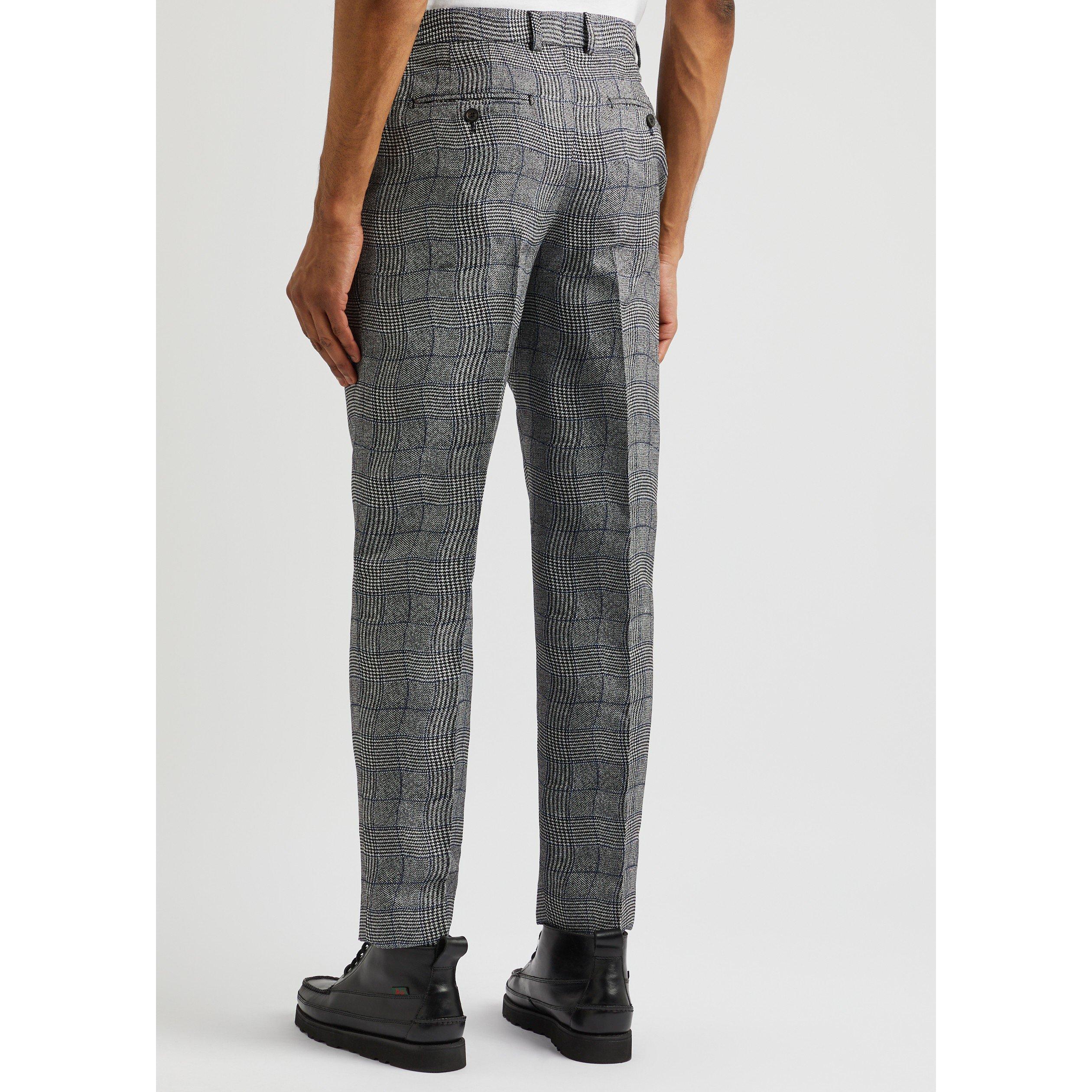 GREY AND OTHER - Kenzo - K PLAID TROUSERS - 3