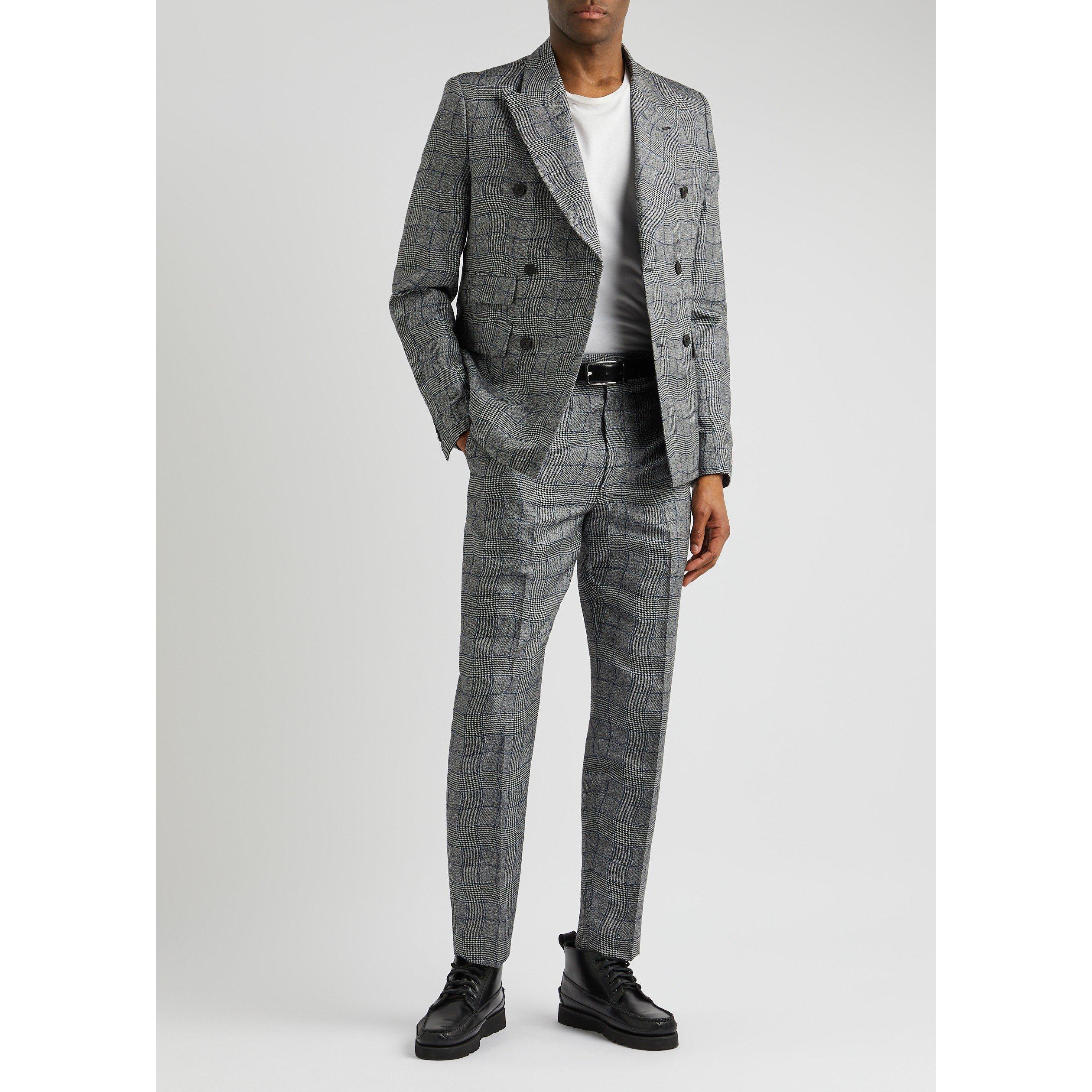GREY AND OTHER - Kenzo - K PLAID TROUSERS - 5