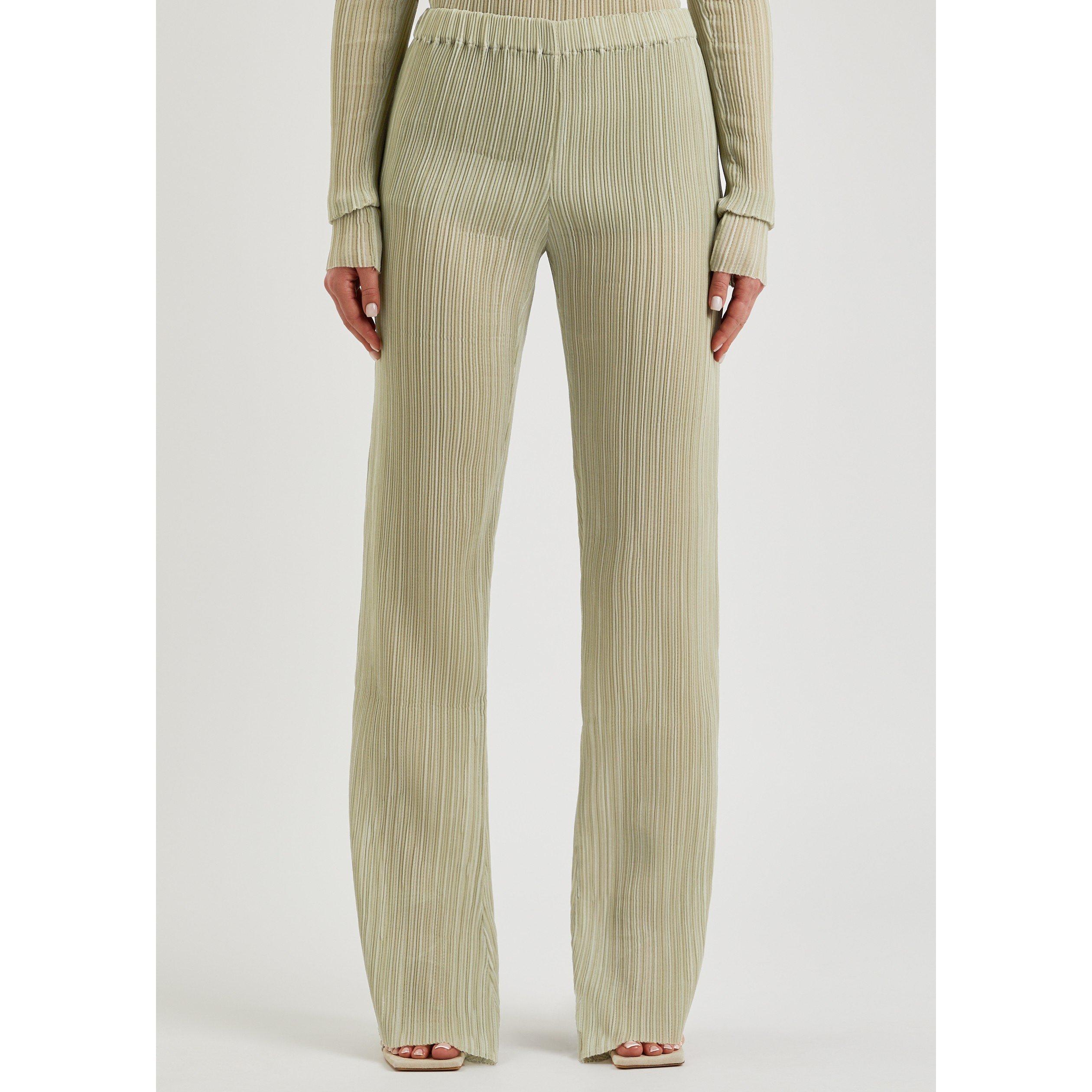 GREEN - Ludovic de Saint Sernin - PLEATED MERMAID PANTS - 2