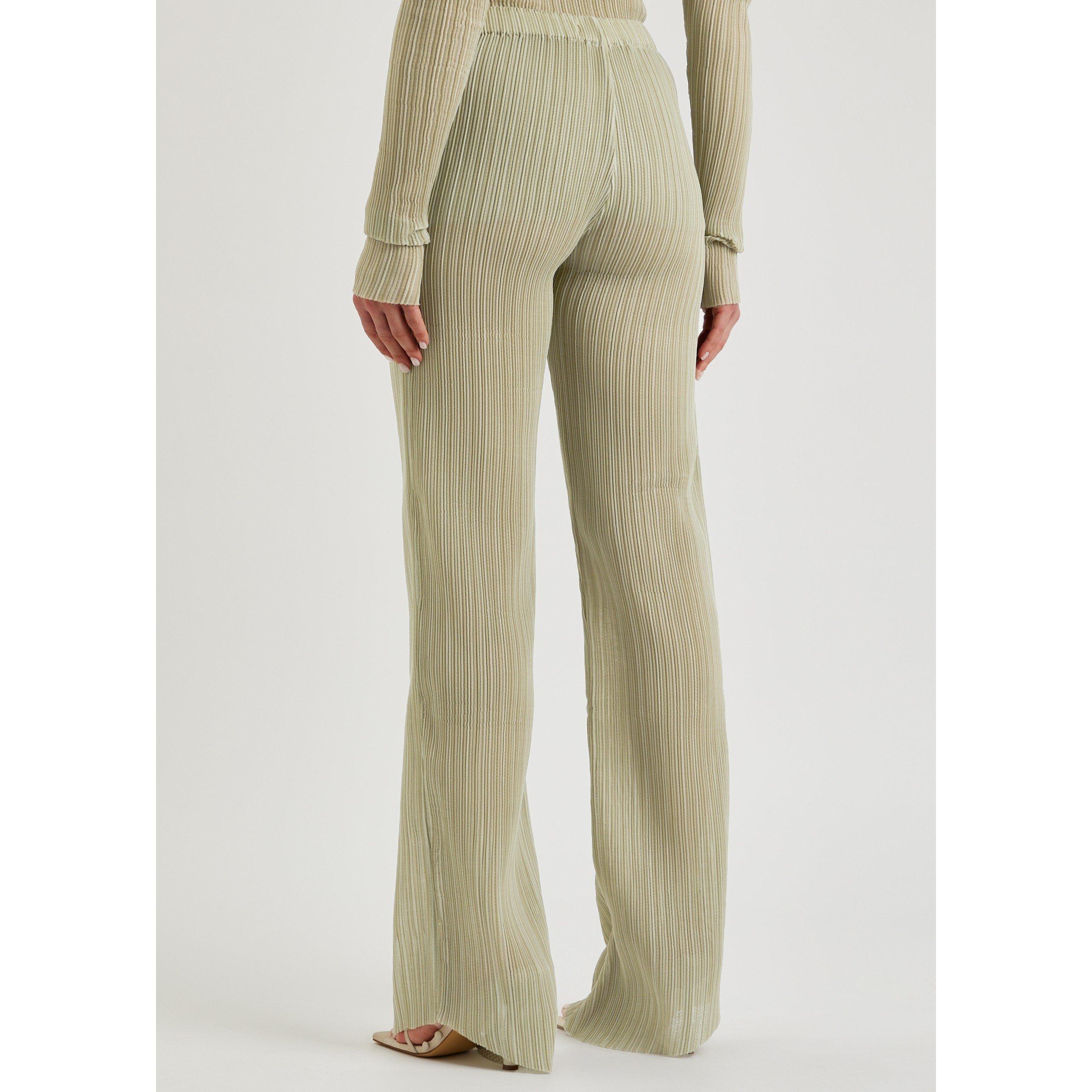 GREEN - Ludovic de Saint Sernin - PLEATED MERMAID PANTS - 3