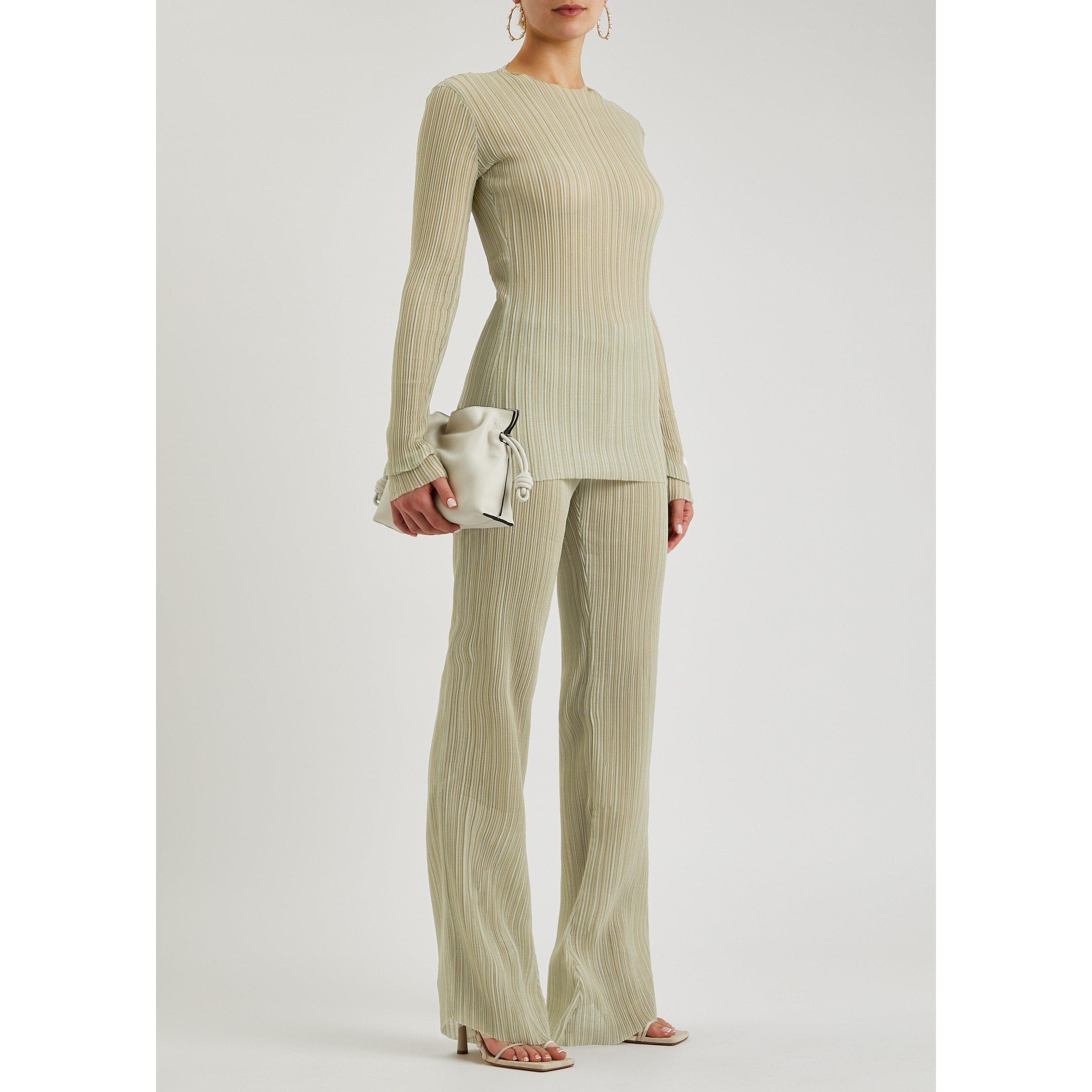 GREEN - Ludovic de Saint Sernin - PLEATED MERMAID PANTS - 5