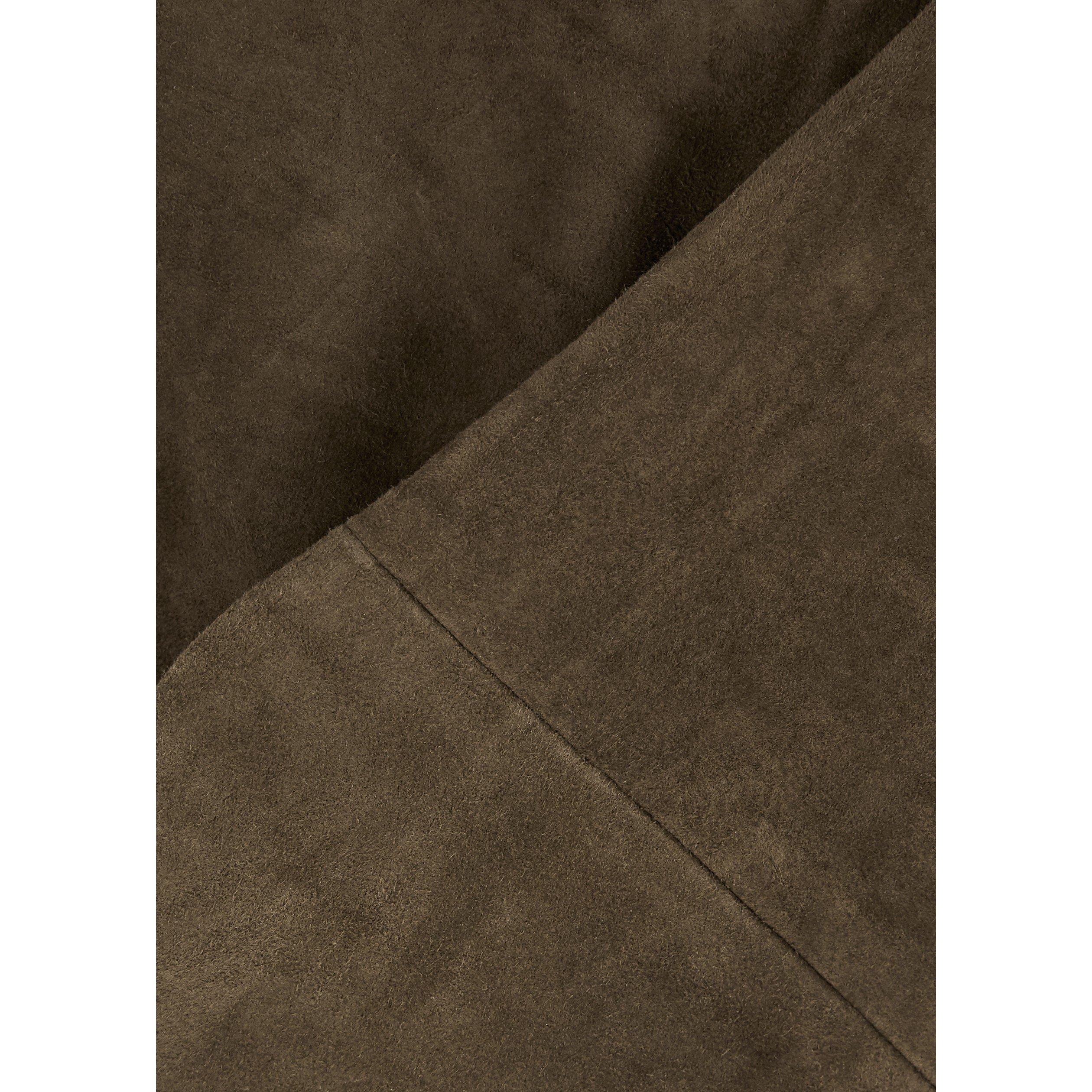 BROWN - Vince - T STRETCH SUEDE SPLIT HEM TROU - 4