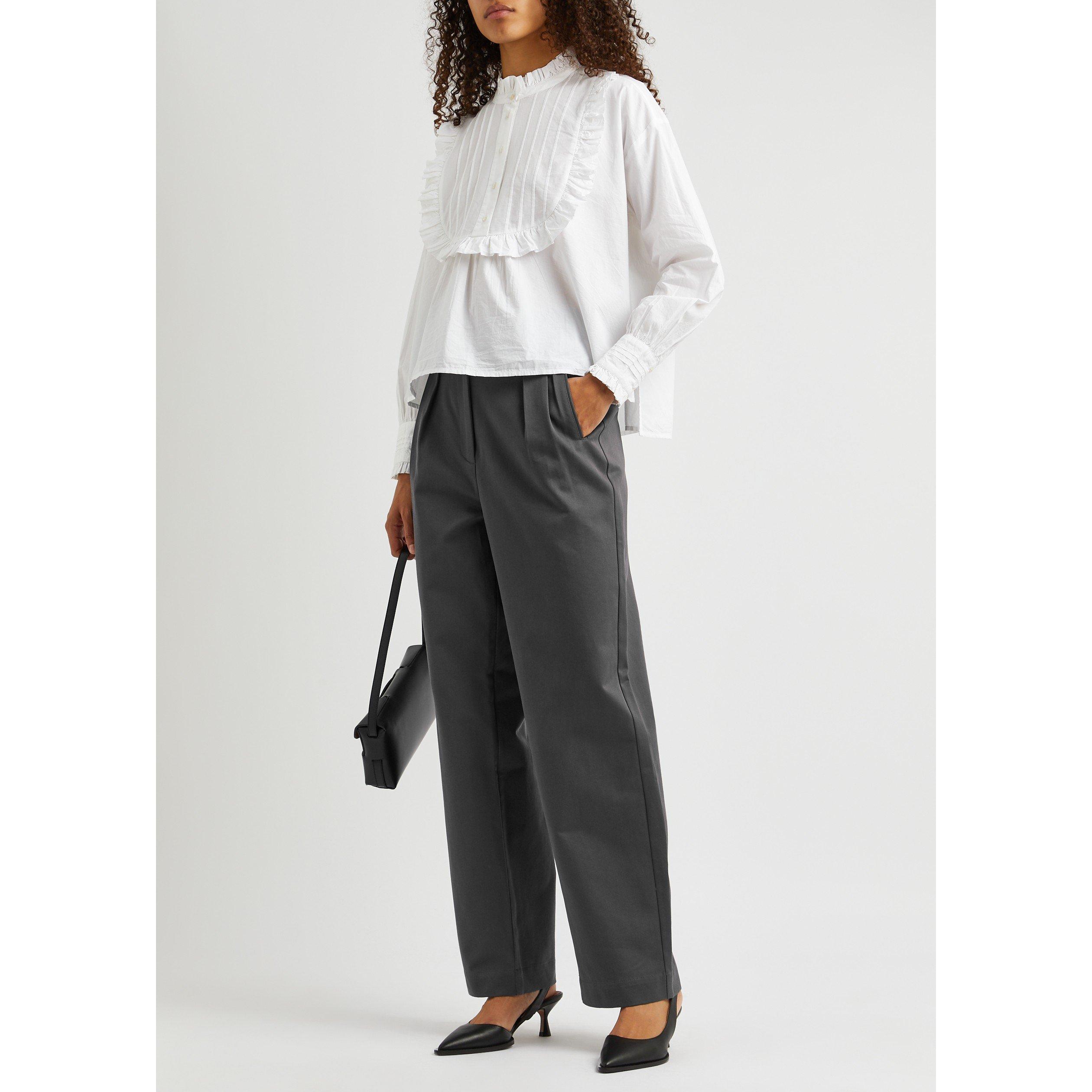 CHARCOAL - Skall Studio - TR PAINTER TAILORED TROUSERS - 5
